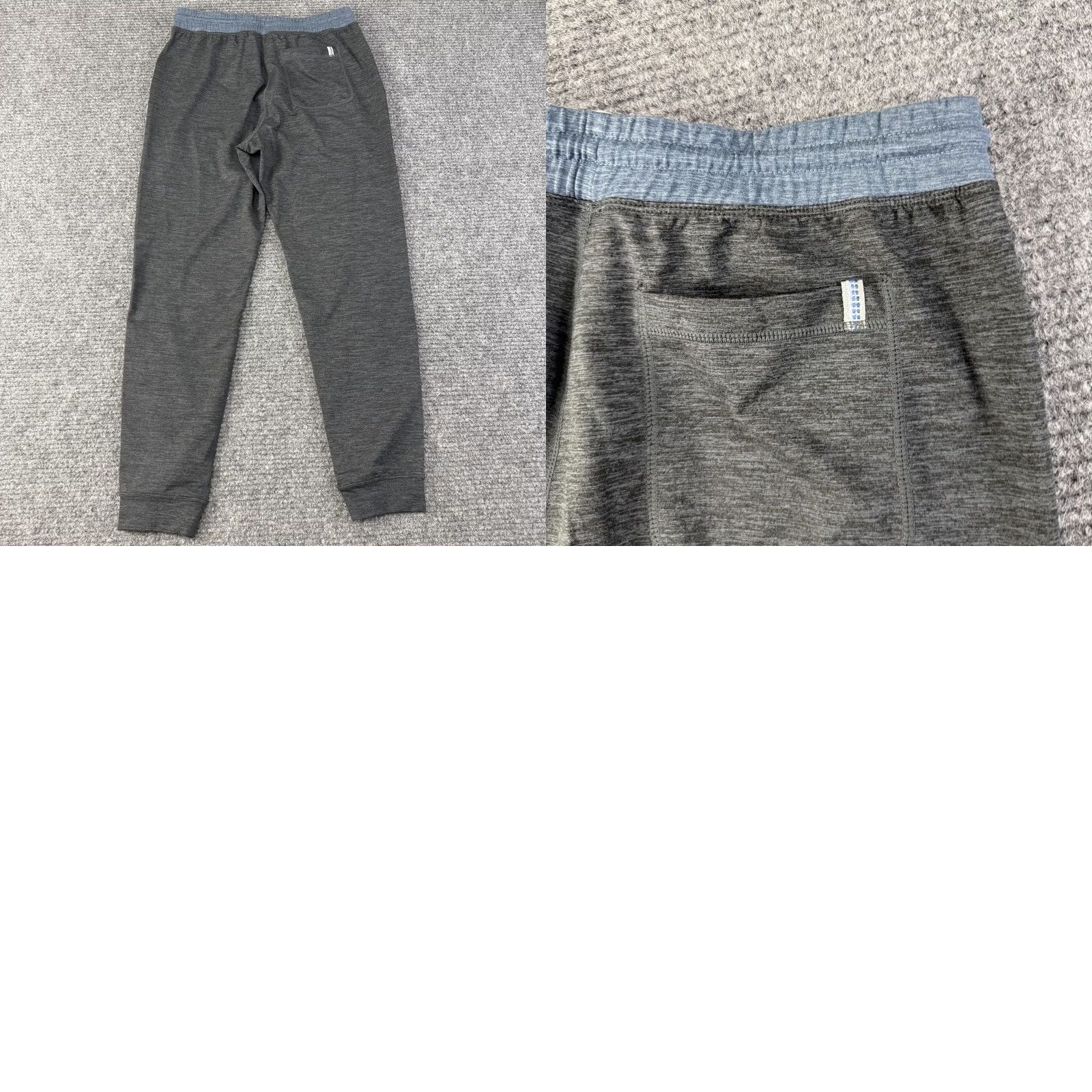 Marine Layer Marine Layer Sport Jogger Pants Mens S Gray Jersey Elastic Waist Pockets Size US S / EU 44-46 / 1 - 9 Thumbnail