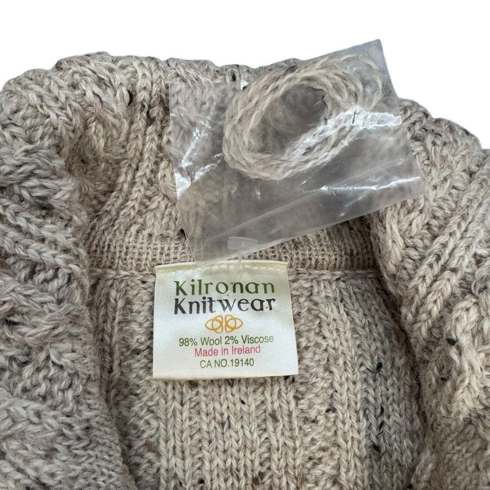 Other New Kilronan Knitwear Cable Knit Wool Cardigan Made In Irel Size S / US 4 / IT 40 - 9 Thumbnail