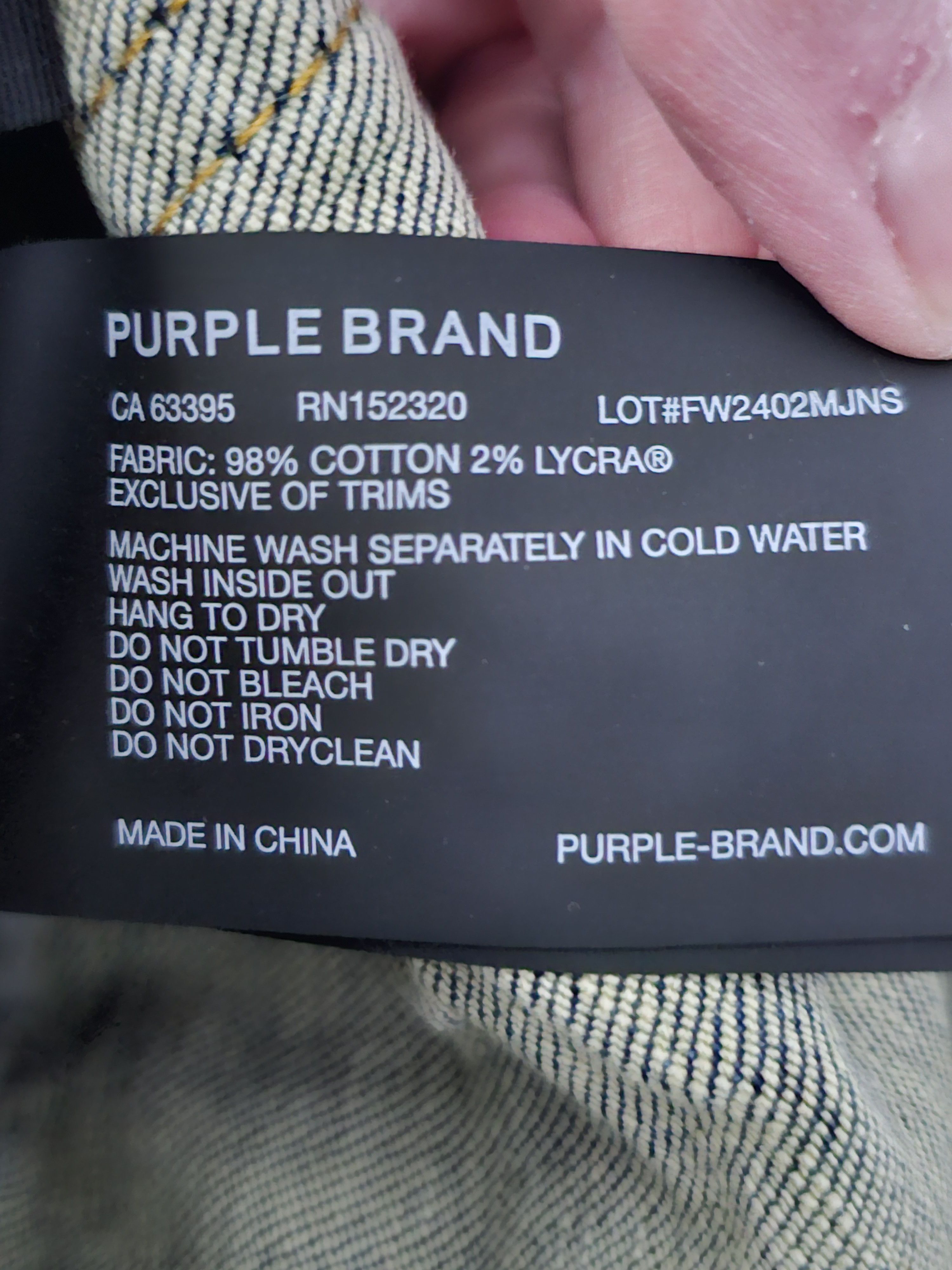 Purple Brand Purple Special Edition Monogram Jeans Size US 34 / EU 50 - 16 Thumbnail