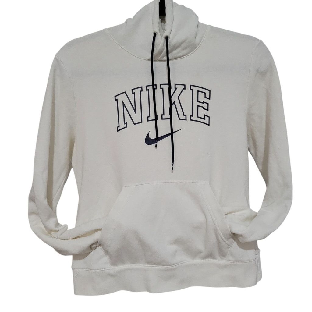 Nike Nike Girl’s Long-Sleeves White Hoodie Sweatshirt Small Size S / US 4 / IT 40 - 2 Thumbnail