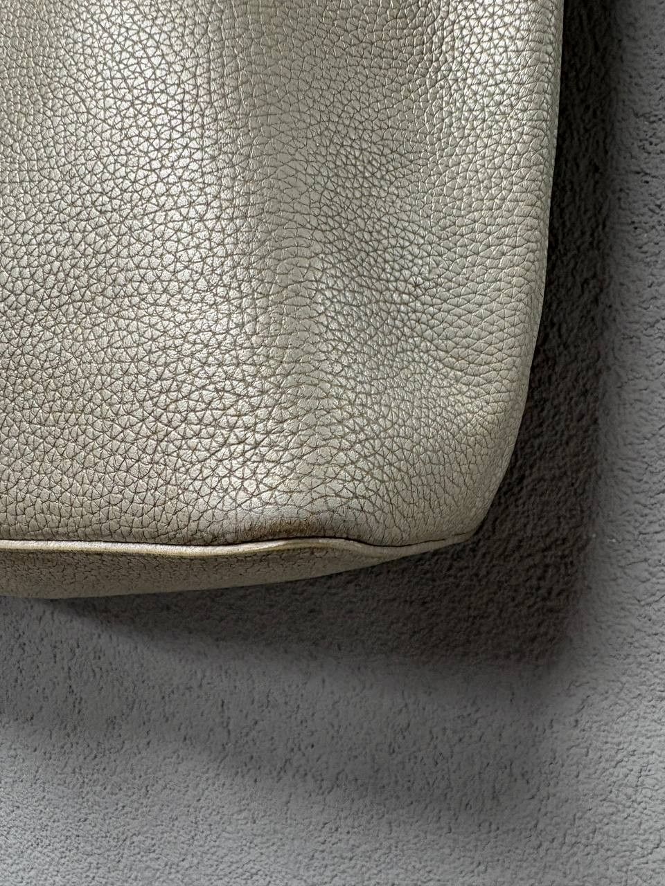 Tory Burch Tory Burch Metallic Grey Leather Perry Tote Size ONE SIZE - 5 Thumbnail