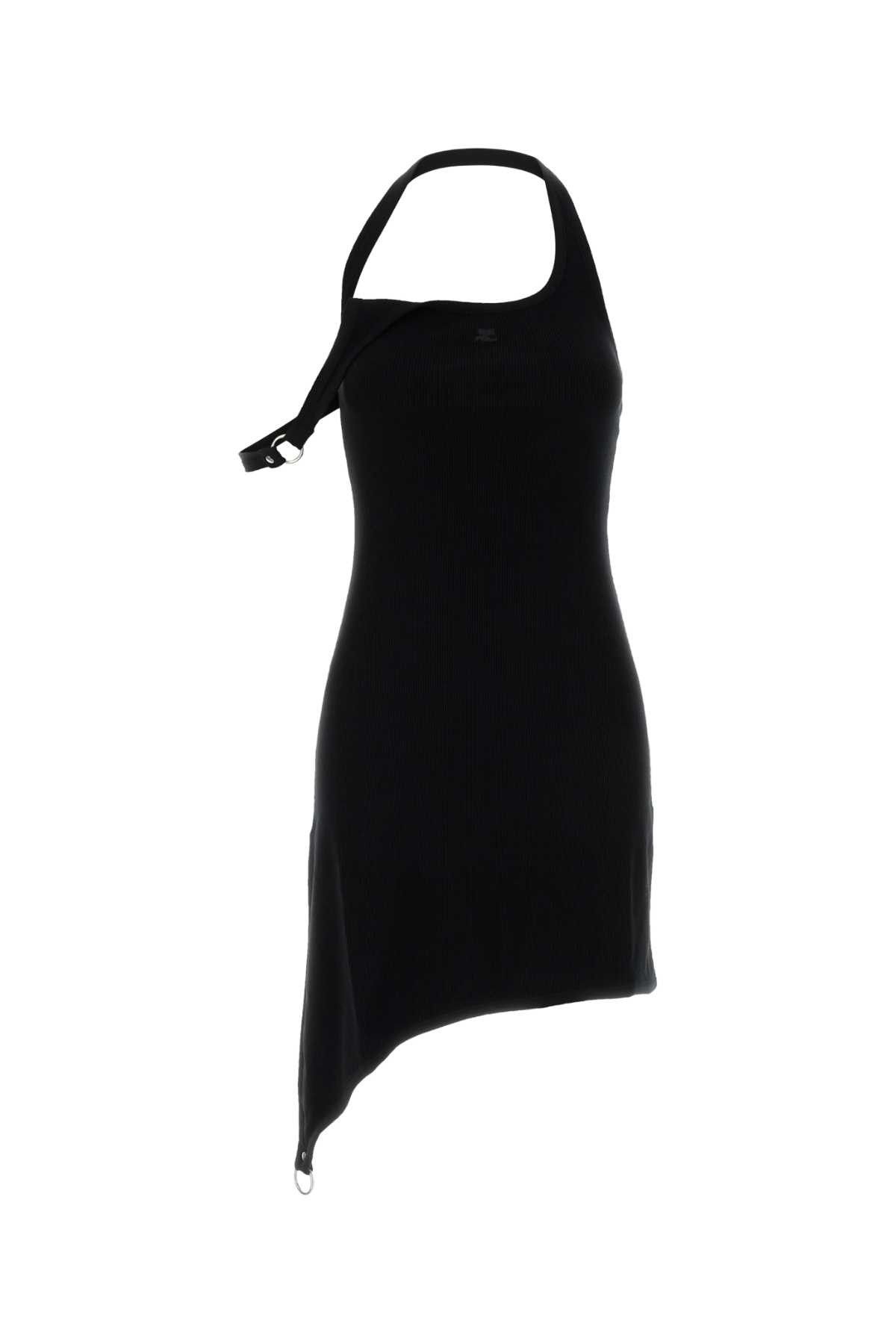 Black Viscose Blend Dress