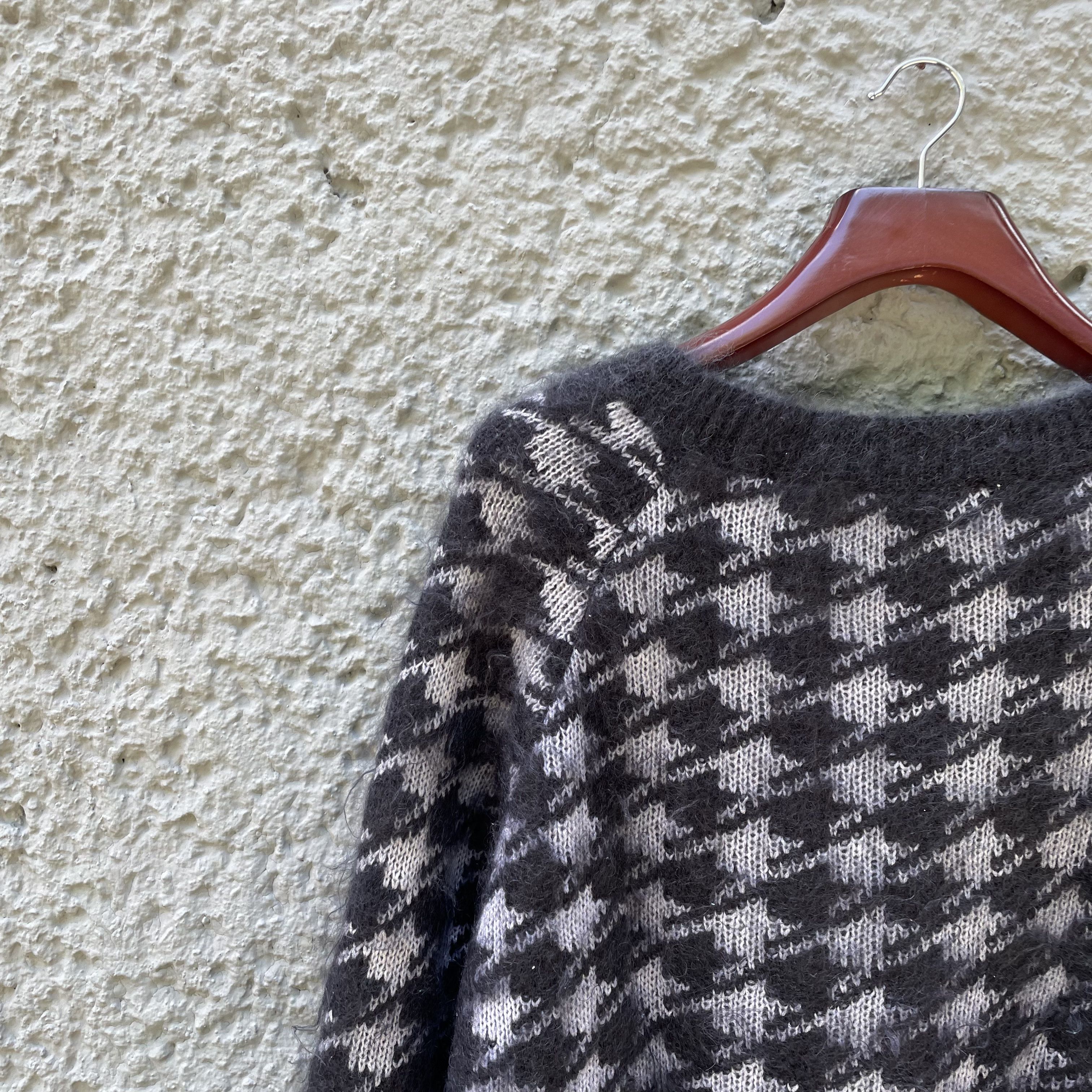 Haider Ackermann Haider Ackermann Houndstooth Sweater Knit Silk Mohair Size US M / EU 48-50 / 2 - 4 Thumbnail