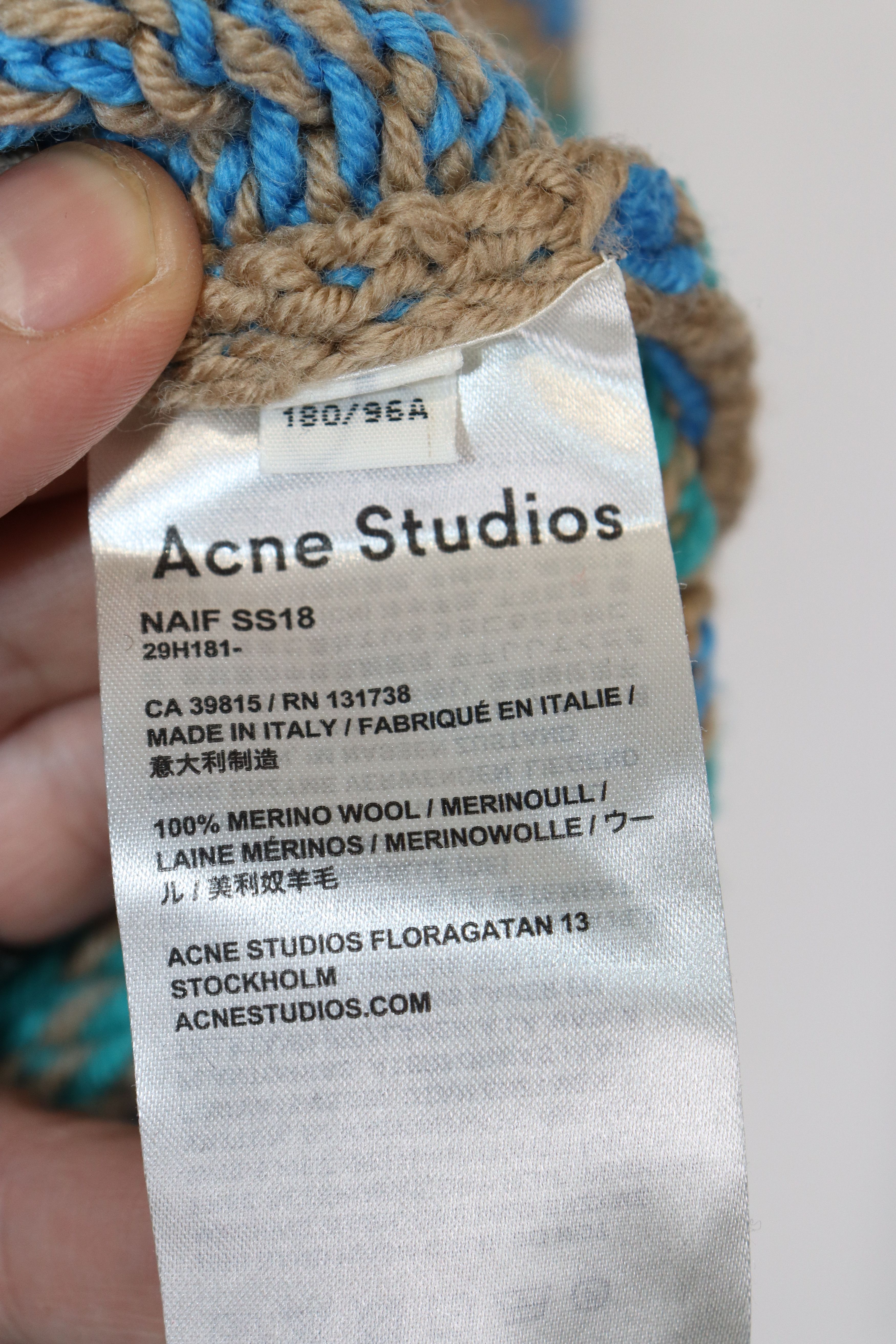 Acne Studios o1rshd10124 SS18 Naif Multicolor Fair Isle Sweater/Knitwear Size US S / EU 44-46 / 1 - 10 Thumbnail