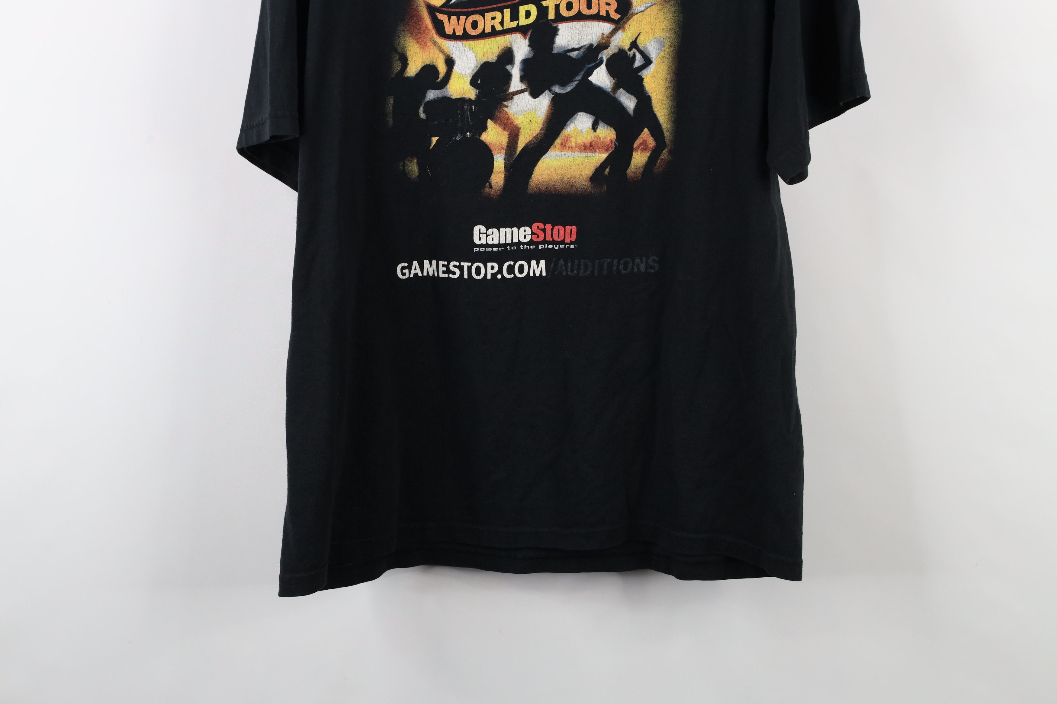 Hanes × Vintage Vintage Y2K GameStop Guitar Hero World Tour Game T-Shirt Size US L / EU 52-54 / 3 - 13 Thumbnail