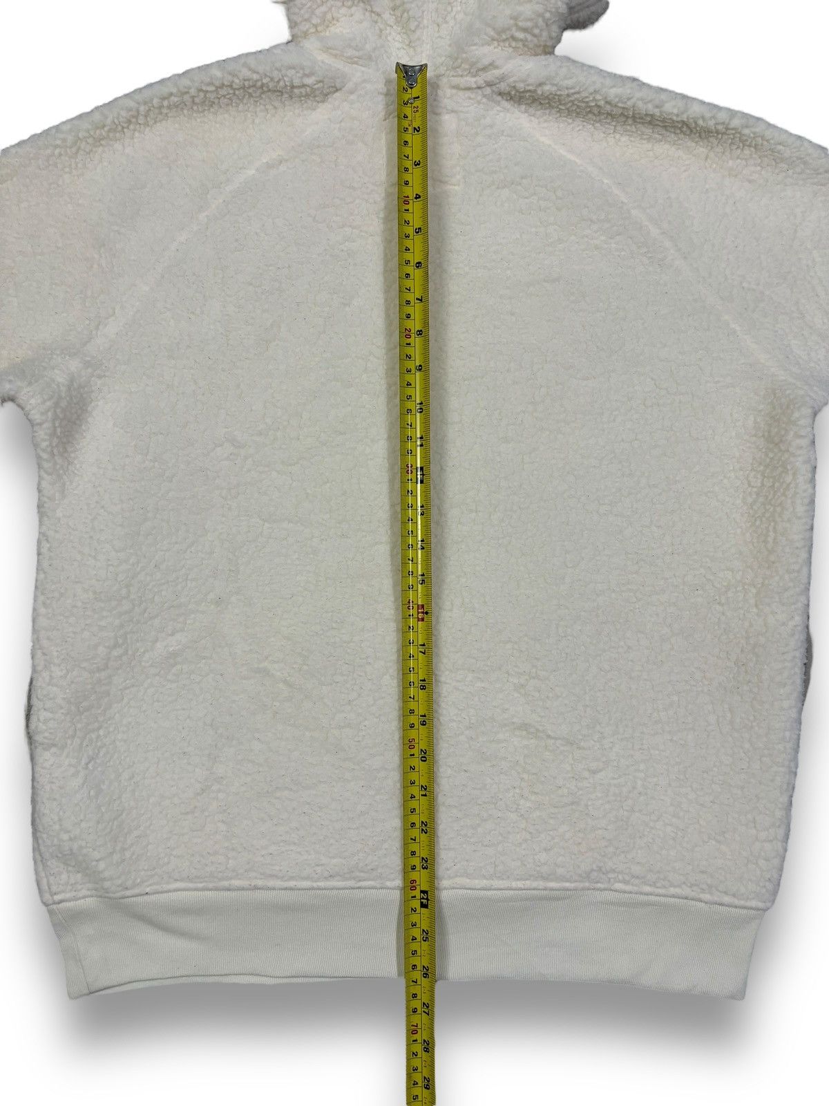 Gap × Yeezy Gap White Cream Big Logo Sherpa Pullover Hoodie Size US M / EU 48-50 / 2 - 14 Thumbnail