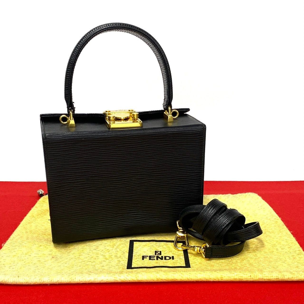 Fendi Fendi Shoulder Bag Black Leather Size ONE SIZE - 1 Thumbnail