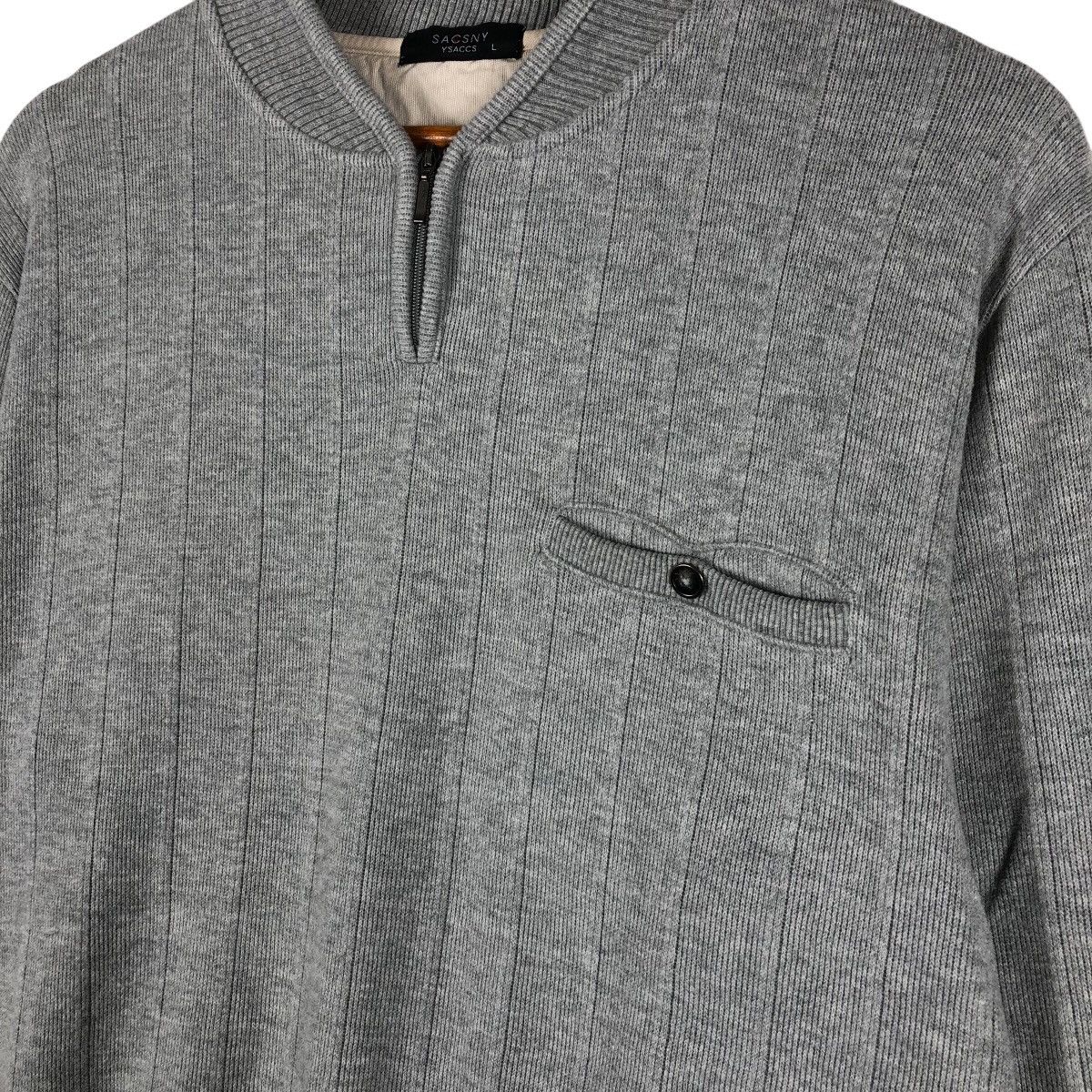 Y's × Yohji Yamamoto Y'SACCS Sacsny by Yohji Yamamoto Half Zipper Sweatshirt Size US L / EU 52-54 / 3 - 5 Thumbnail