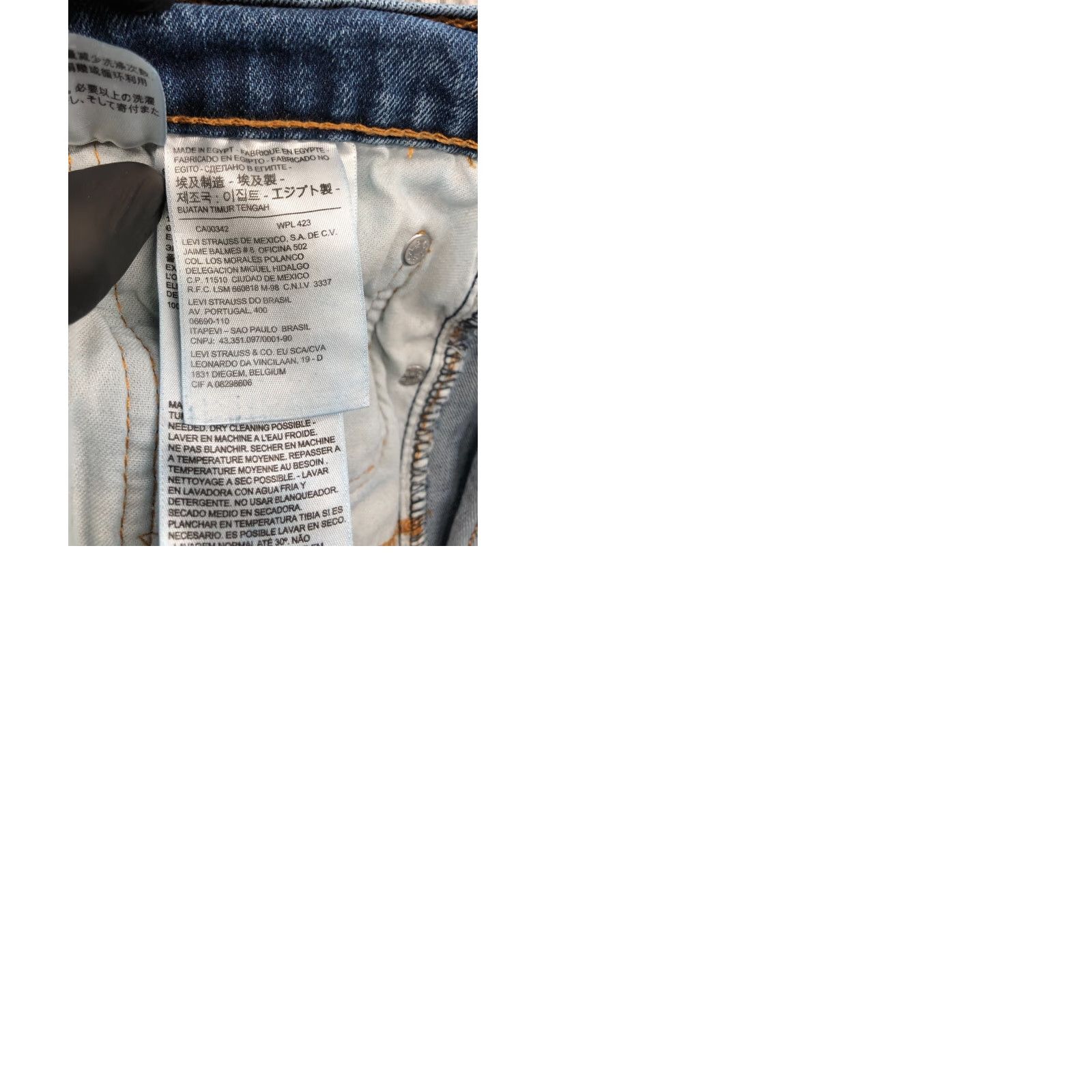 Levi's Levi's 505 Straight Jeans Mens Regular Belt Loops 40x30 Blue Medium Wash Denim 5-Pocket Size US 40 / EU 56 - 9 Thumbnail
