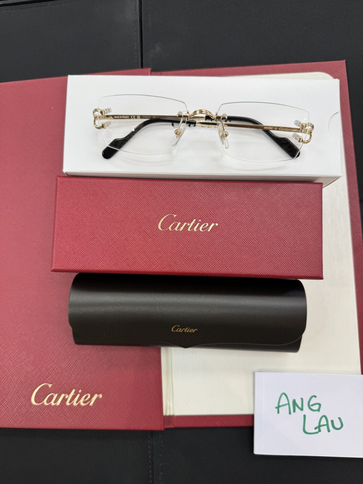 Cartier NEW Cartier Gold Big C’s Eyeglasses Glasses 2025 Release Size ONE SIZE - 1 Thumbnail