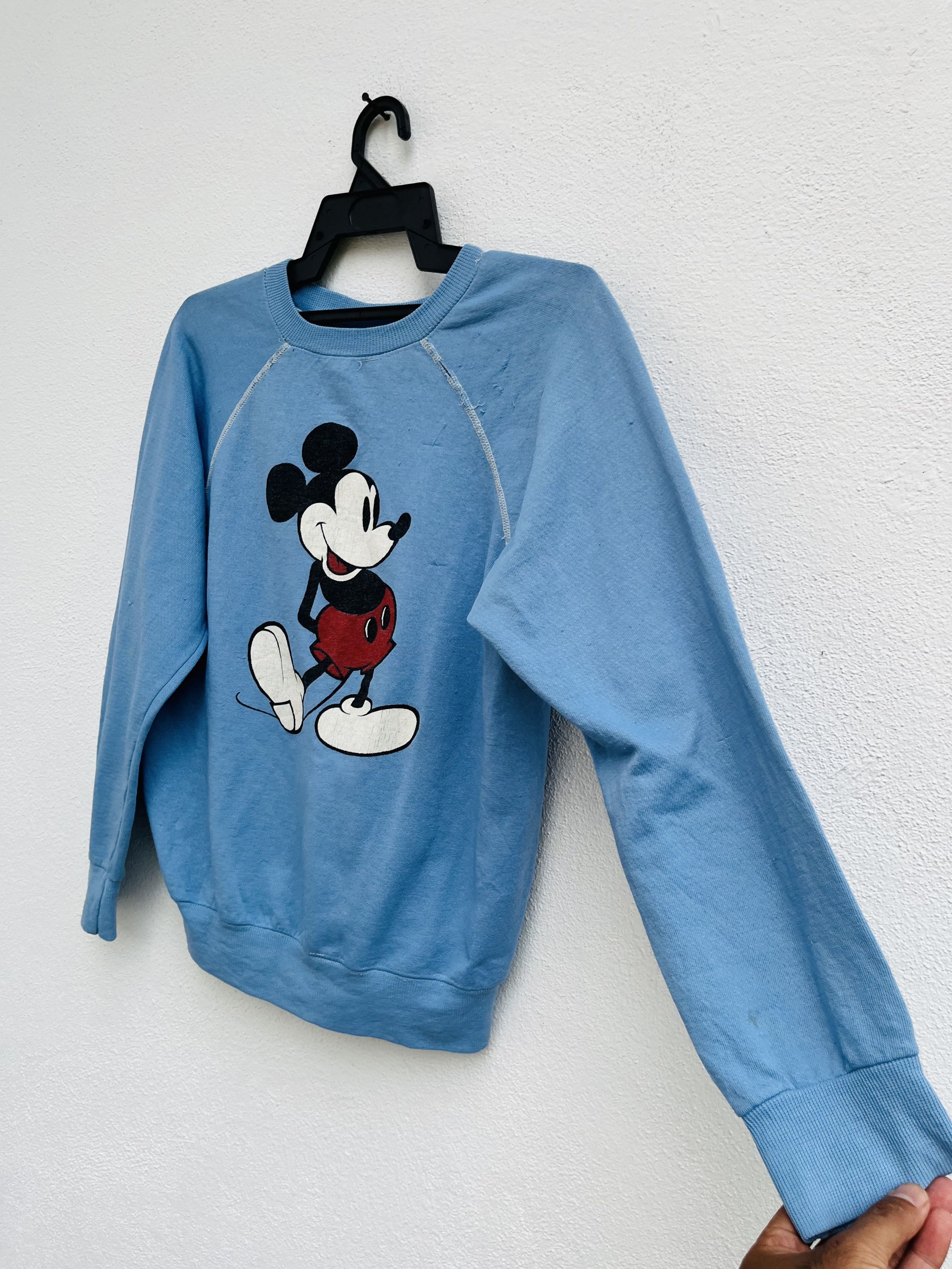 Mickey Mouse × Vintage Vintage 80s Mickey Mouse Sky Blue Streetwear Fashion Size US S / EU 44-46 / 1 - 5 Thumbnail