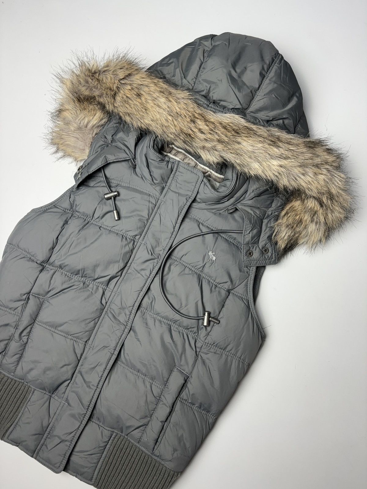 Abercrombie & Fitch × Vintage Abercrombie fitch vintage faux fur winter down vest Size M / US 6-8 / IT 42-44 - 8 Thumbnail