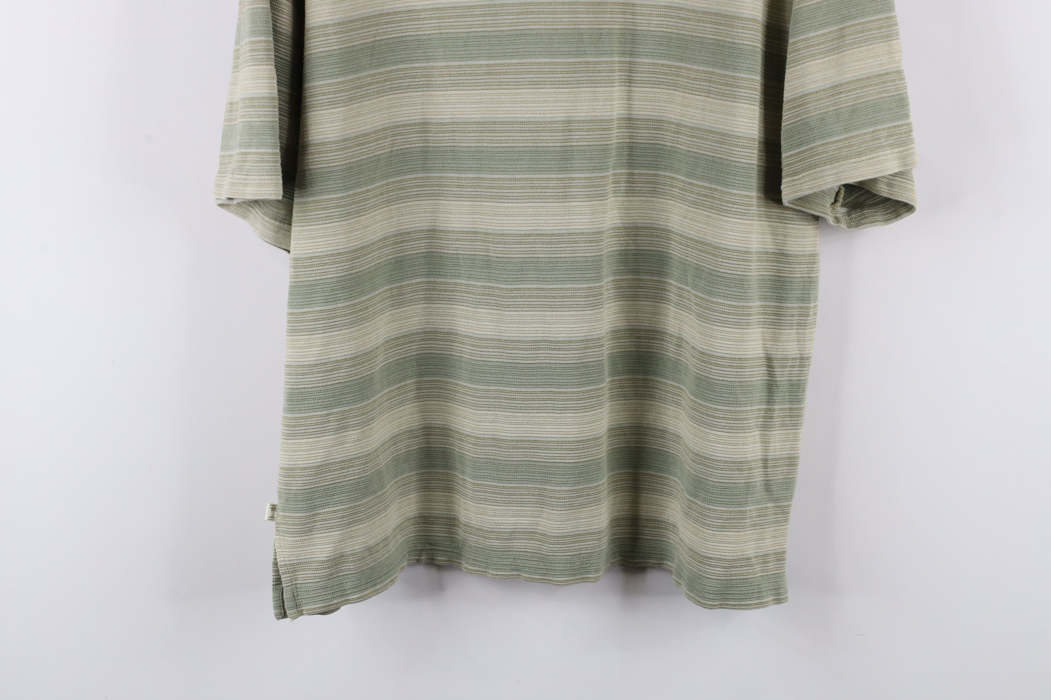 Tommy Bahama × Vintage Vintage Tommy Bahama Looped Collar Silk Blend Striped Polo Size US L / EU 52-54 / 3 - 10 Thumbnail