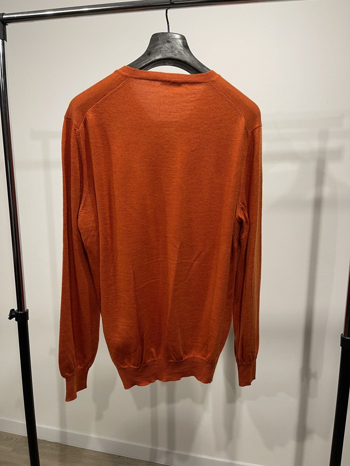 Gran Sasso Gran Sasso 100% Virgin Wool V-Neck Sweater / Pullover XL Size US XL / EU 56 / 4 - 5 Thumbnail