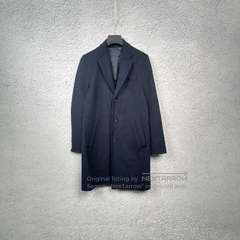 Louis Vuitton Louis Vuitton Navy Blue Pocket Midi Coat Size US S / EU 44-46 / 1 - 1 Thumbnail