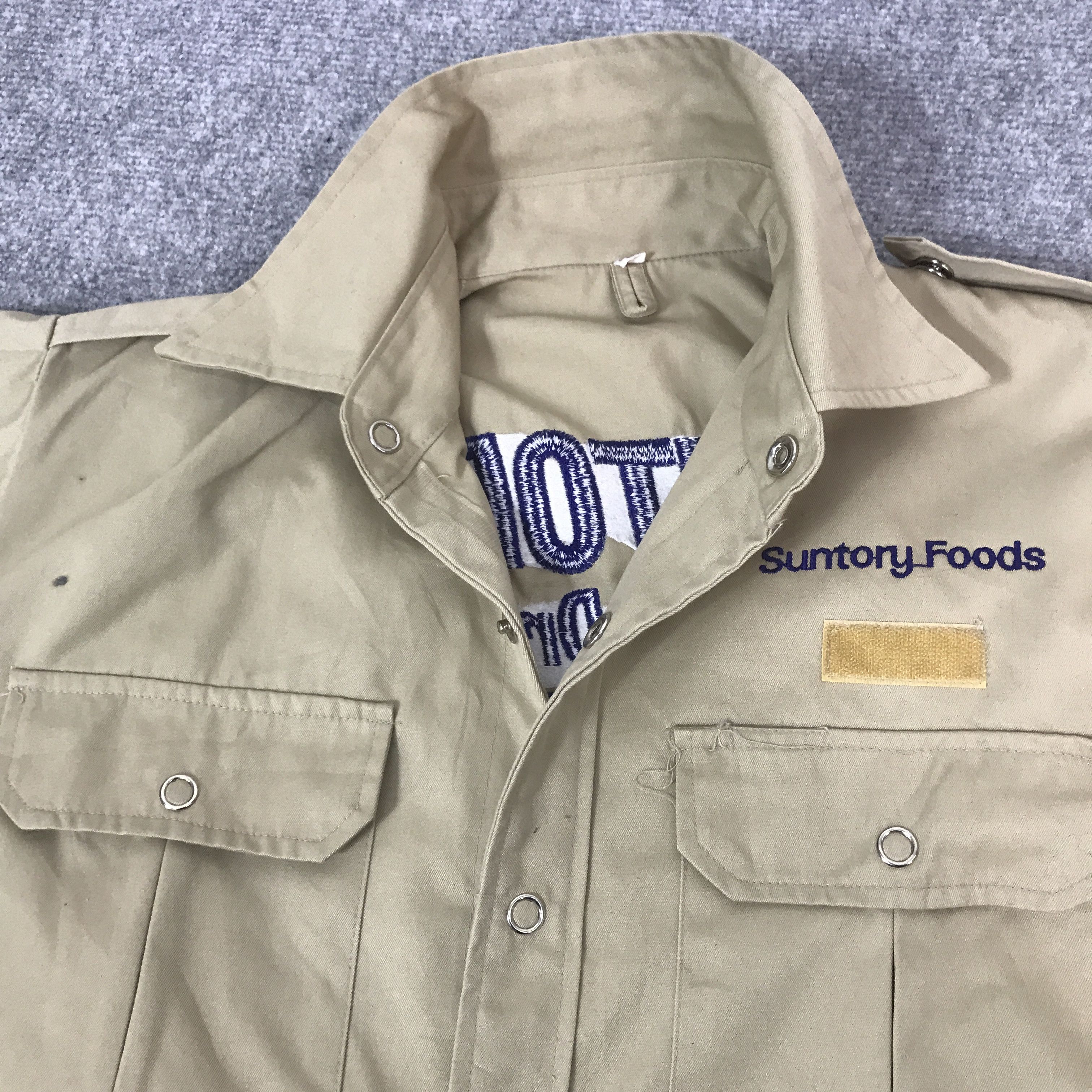 Japanese Brand vintage suntory food Snap Button Shirt jacket K62B4 Size US L / EU 52-54 / 3 - 7 Thumbnail