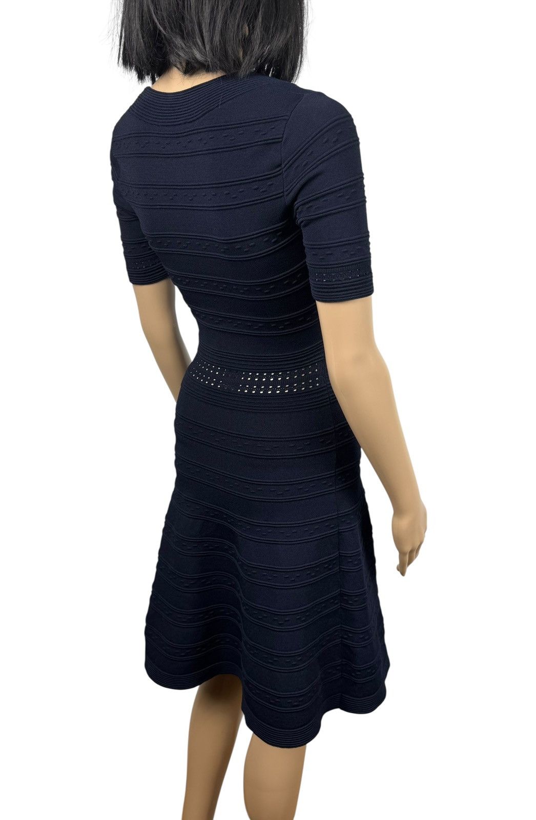 Sandro Sandro Viscose Knit Dress Knee Length Navy size 1 Size S / US 4 / IT 40 - 8 Thumbnail