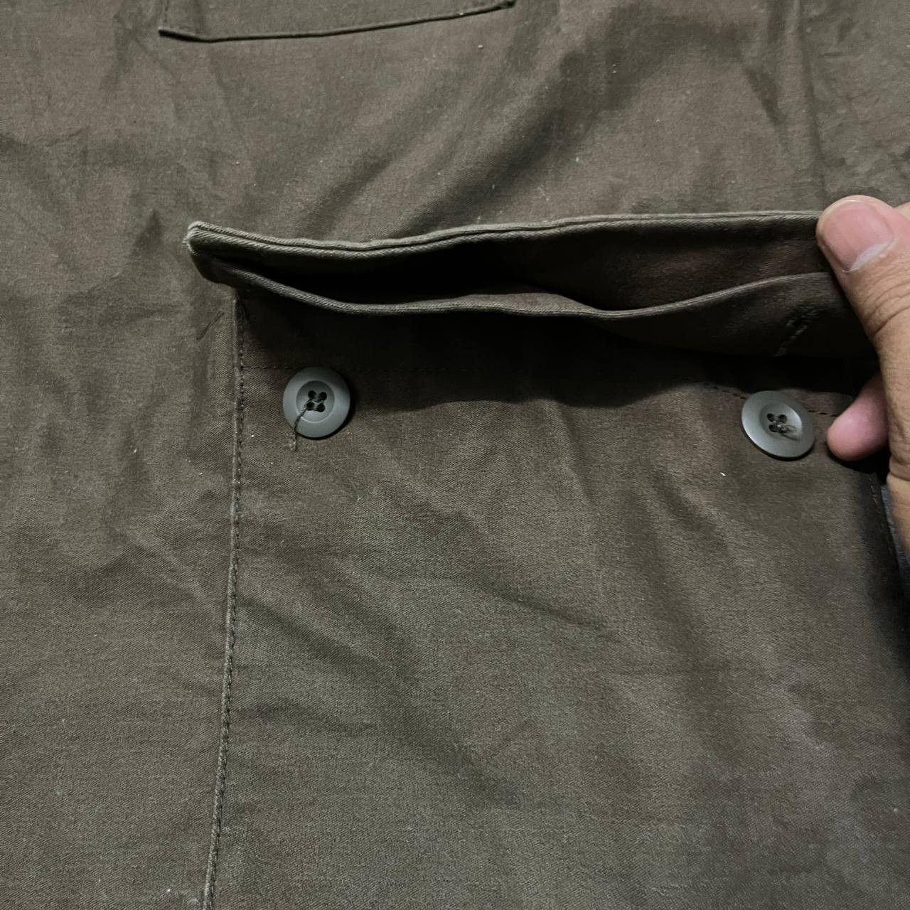 Japanese Brand Vintage Remodel Connect Modified Chore Coat Size US L / EU 52-54 / 3 - 7 Thumbnail