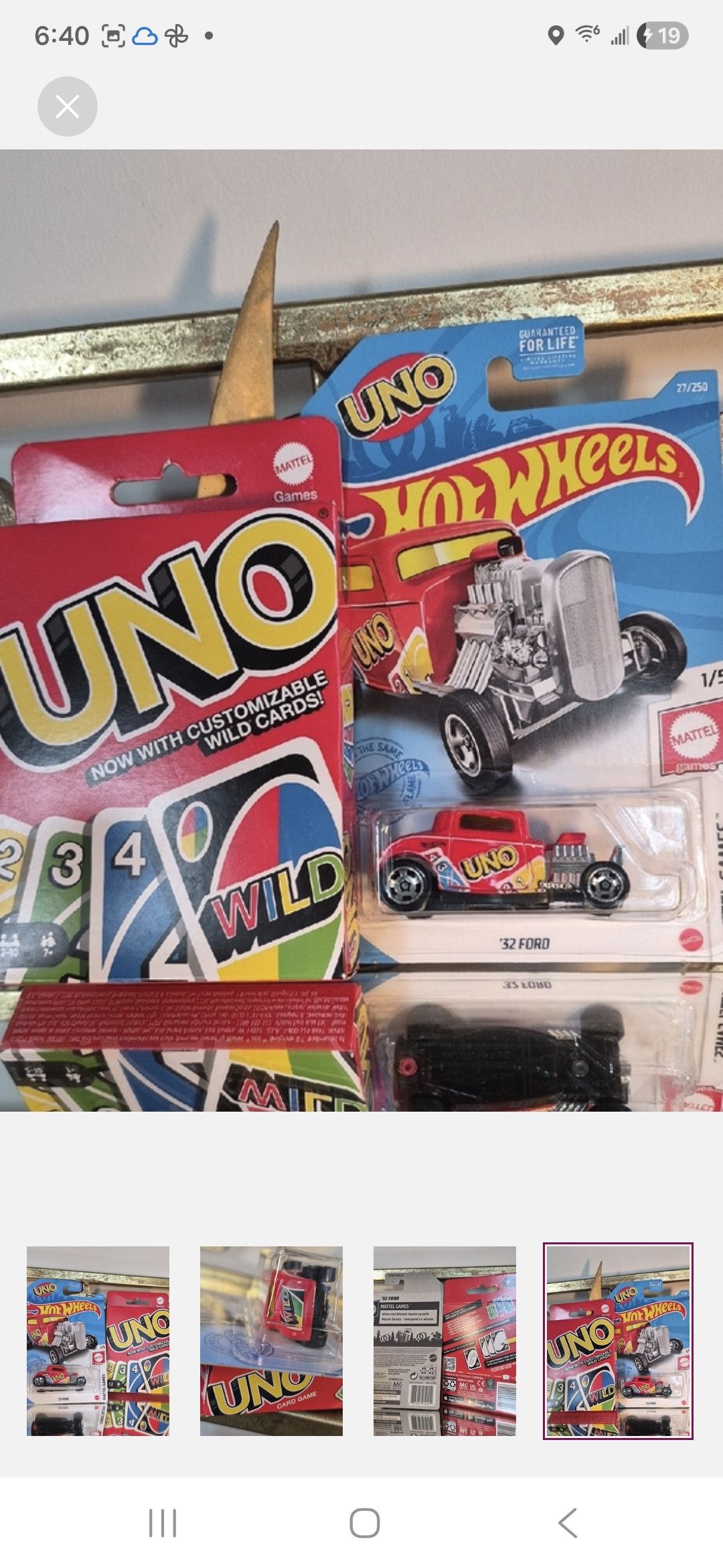 Other UNO Card & UNO Hot Wheels '32 Ford Toy Car Collectible Size ONE SIZE - 1 Thumbnail