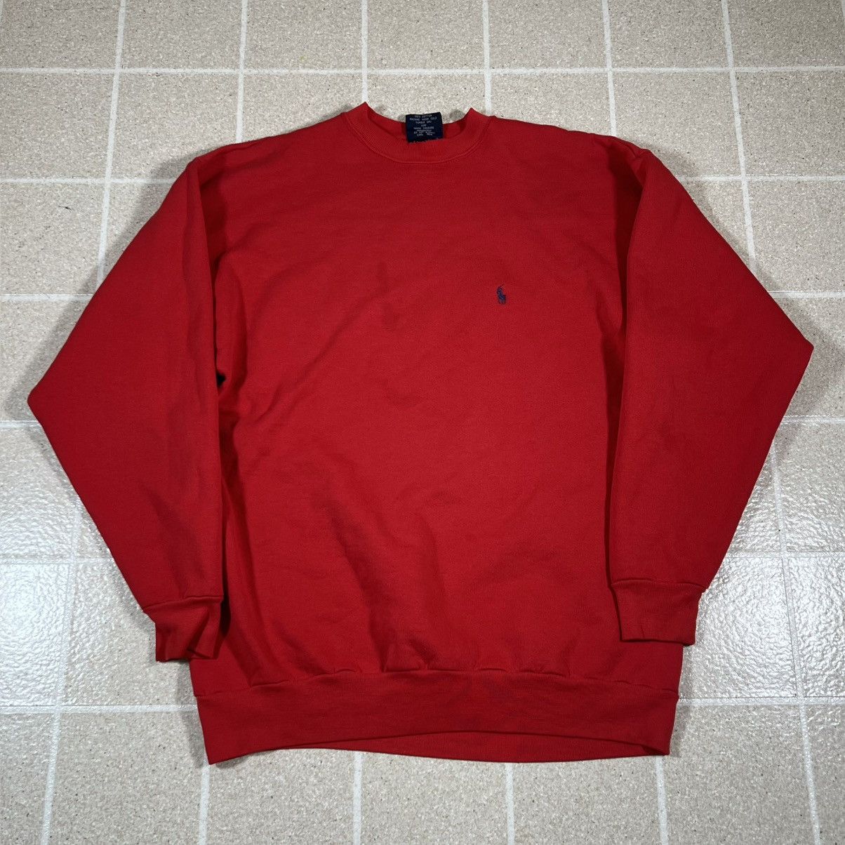 Polo Ralph Lauren Polo Ralph Lauren Crewneck Sweatshirt sz XL Red Made USA Size US XL / EU 56 / 4 - 1 Thumbnail