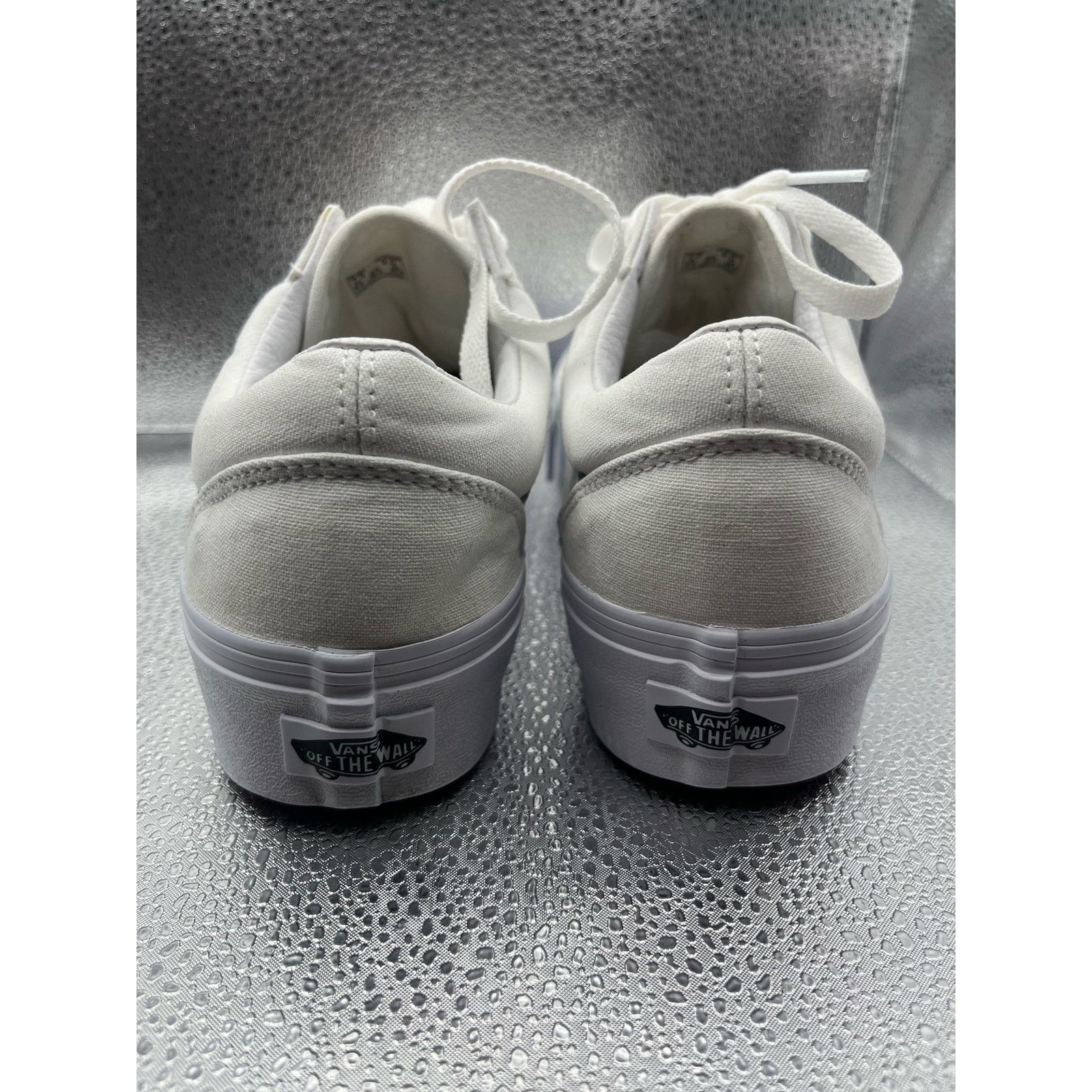Vans Vans Adult Unisex Old Skool Skate Shoes True White USED Size US 7.5 / EU 40-41 - 6 Thumbnail