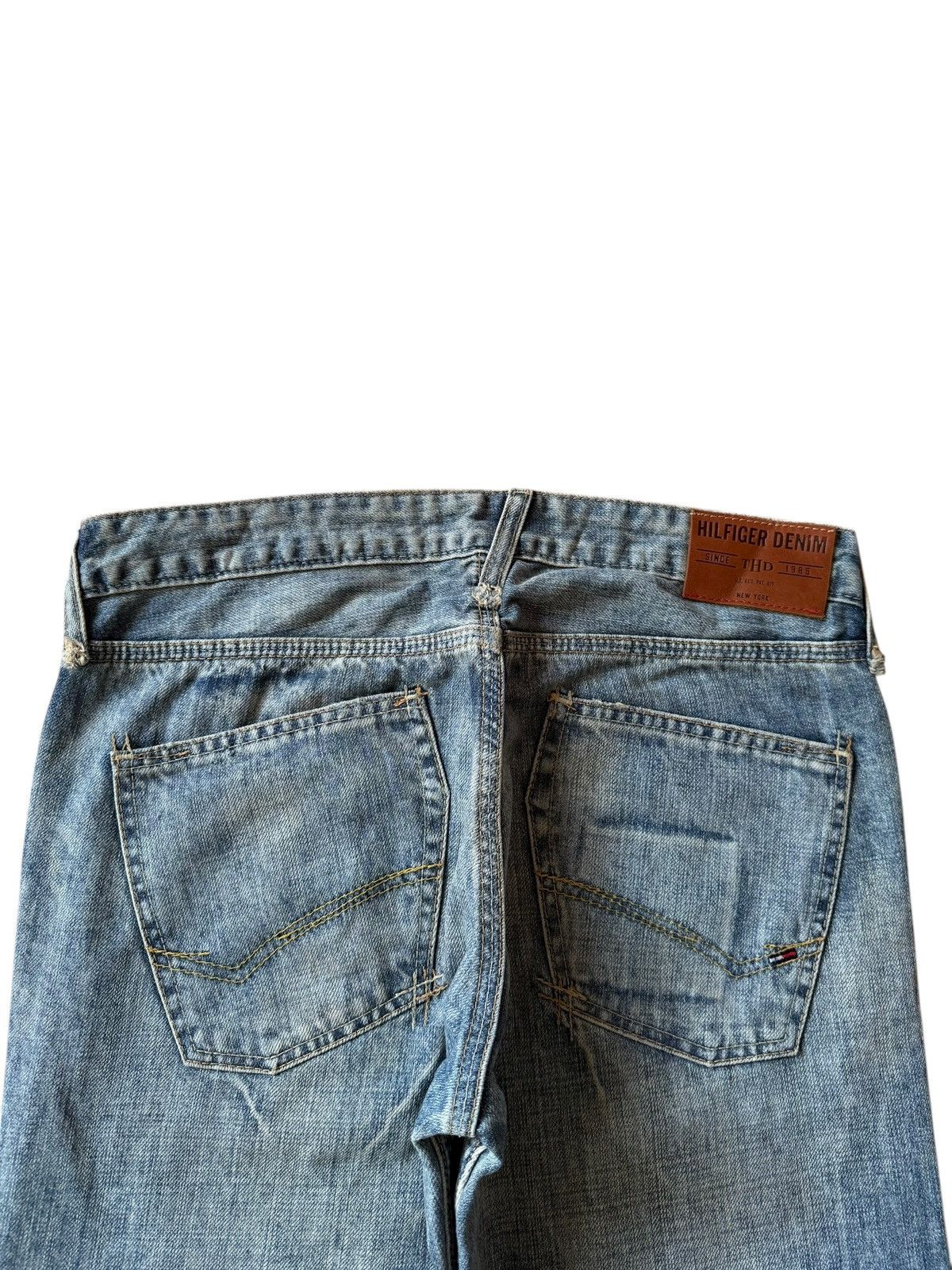 Tommy Hilfiger Vintage Hilfiger Chalk Wash Low Waist Baggy Jeans Size US 32 / EU 48 - 4 Thumbnail