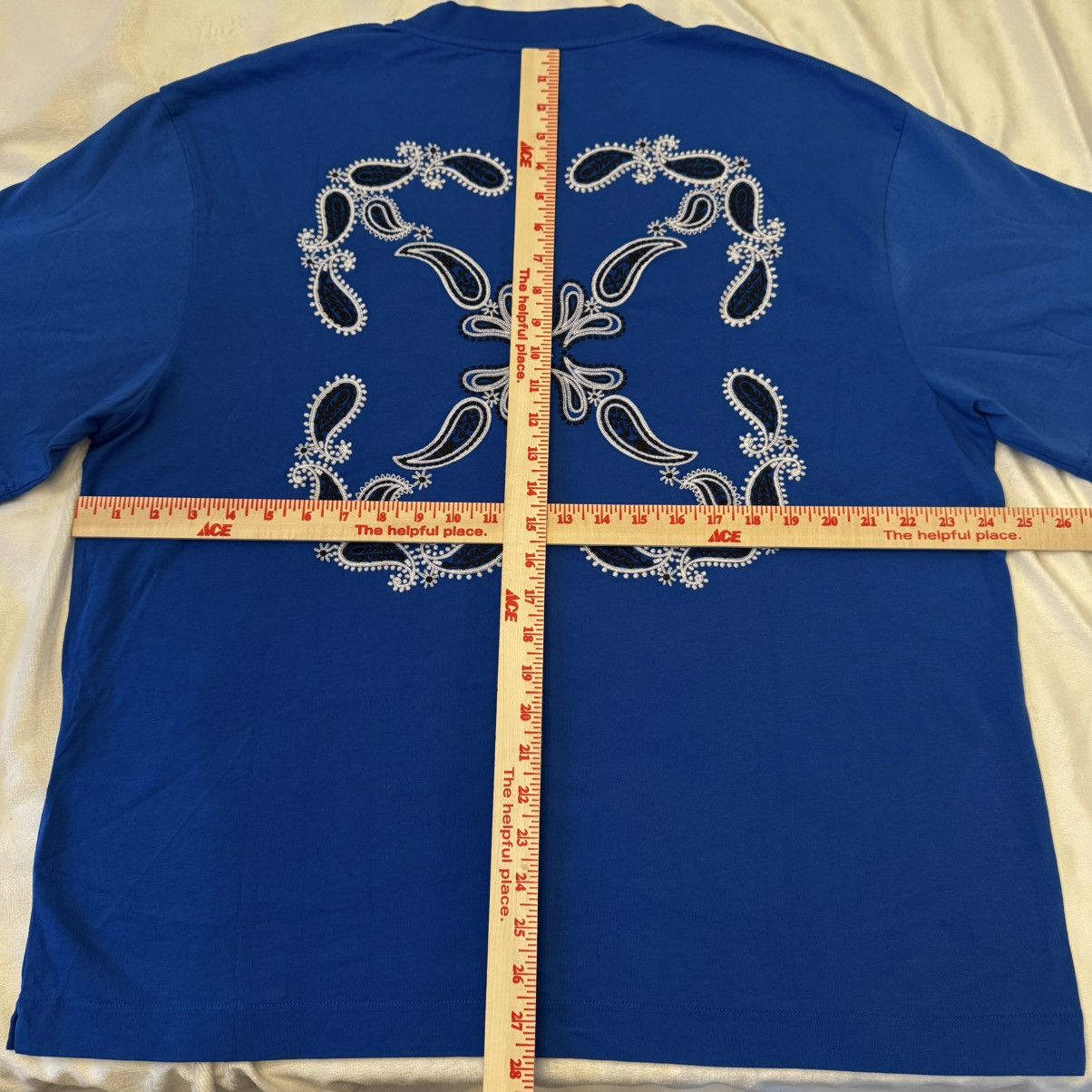 Off-White OFF-WHITE c/o Virgil Abloh Bandana Embroidered Arrow Tee Size US XL / EU 56 / 4 - 12 Thumbnail