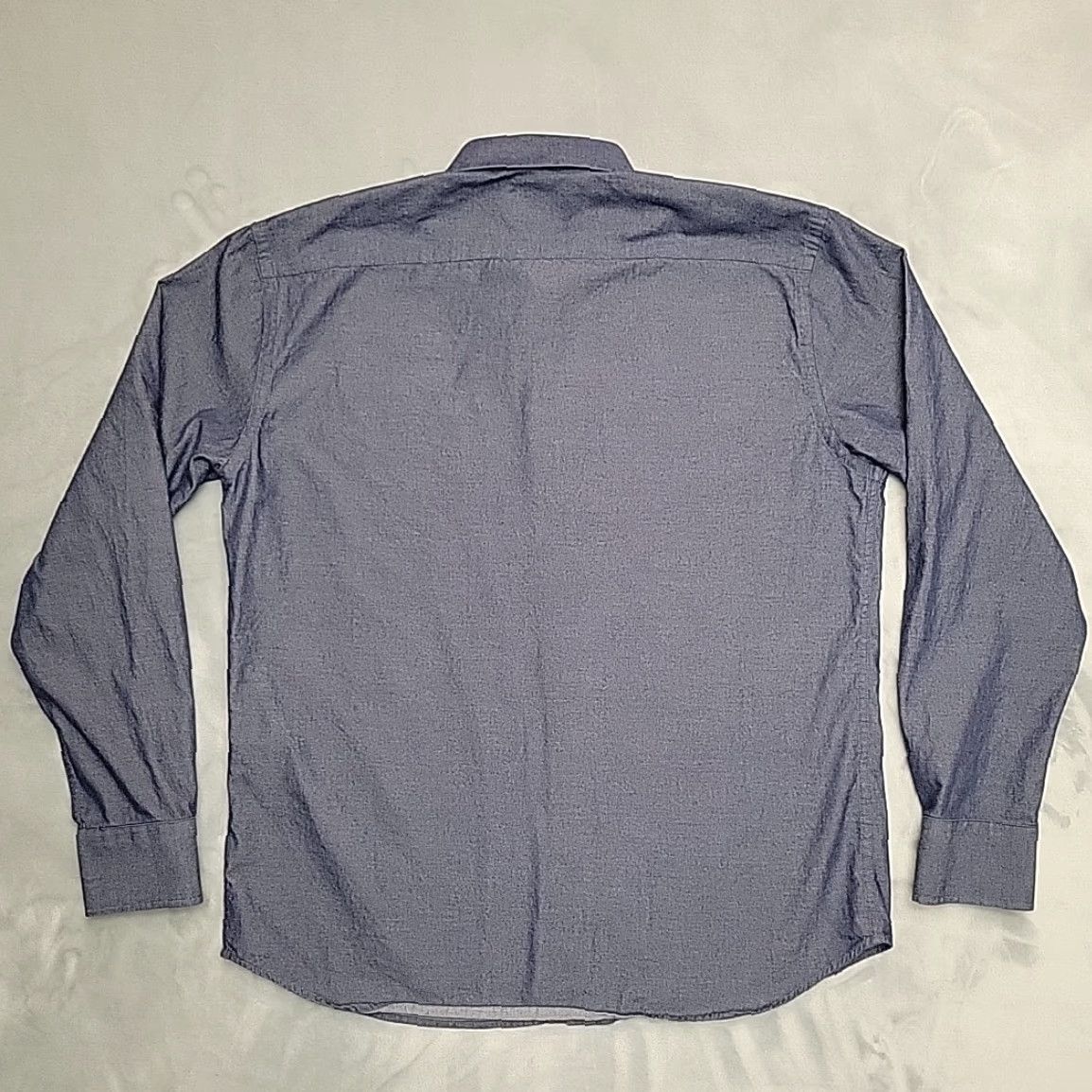 UNTUCKit UNTUCKit Shirt Mens L Blue 100% Cotton Long Sleeve Button Up Office Casual Size US L / EU 52-54 / 3 - 6 Thumbnail