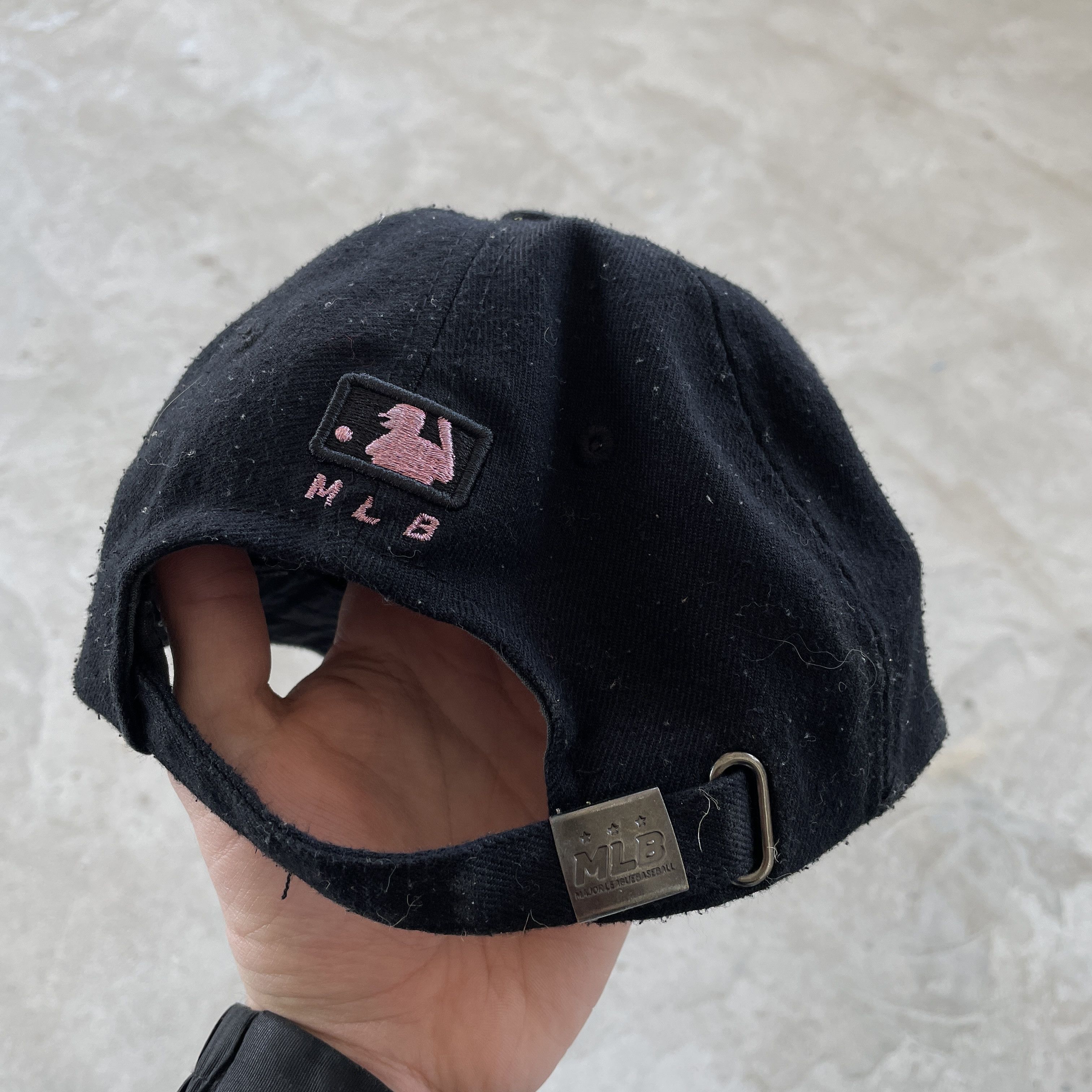 New York Yankees Vintage NY Yankees Black Pink Underbrim Dad Hat Cap MLB 1869 Size ONE SIZE - 5 Thumbnail