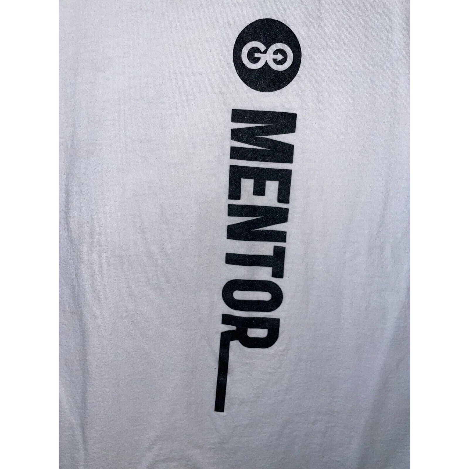 Gildan Go Pro Shirt Mentor Master Chief 1000 Games White Tee Medium Size US M / EU 48-50 / 2 - 4 Thumbnail