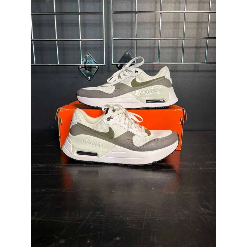 Nike Nike Air Max "SYSTM" (White Medium Olive) **PRE-OWNED** - Size 7.5M Size US 7.5 / EU 40-41 - 1 Thumbnail
