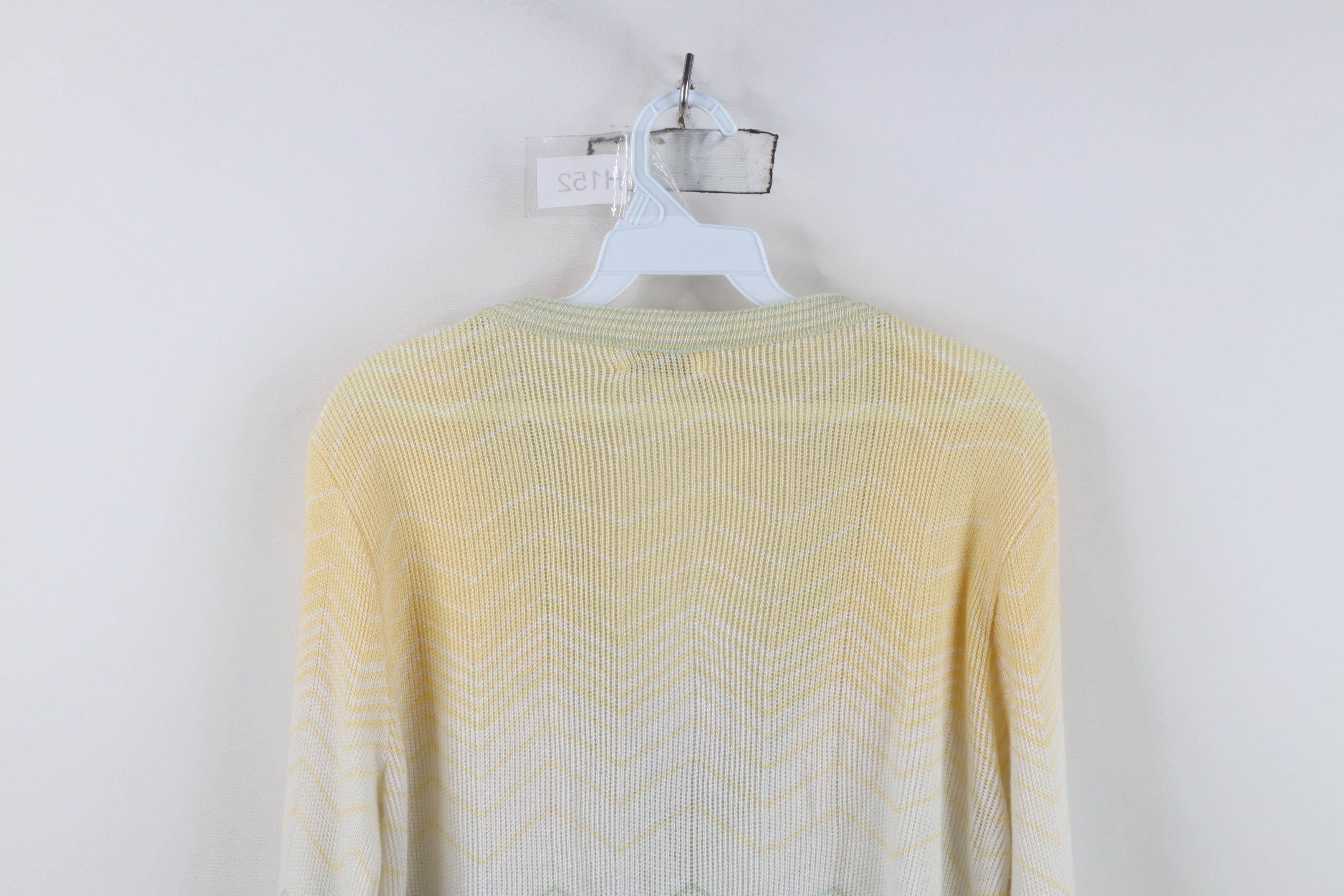 Vintage Vintage 90s Streetwear Herringbone Knit Cardigan Sweater USA Size M / US 6-8 / IT 42-44 - 11 Thumbnail