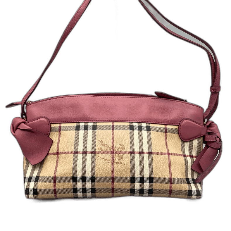 Burberry Burberry Burberry Checkered Crossbody Bag with Red Detail- Size ONE SIZE - 1 Thumbnail