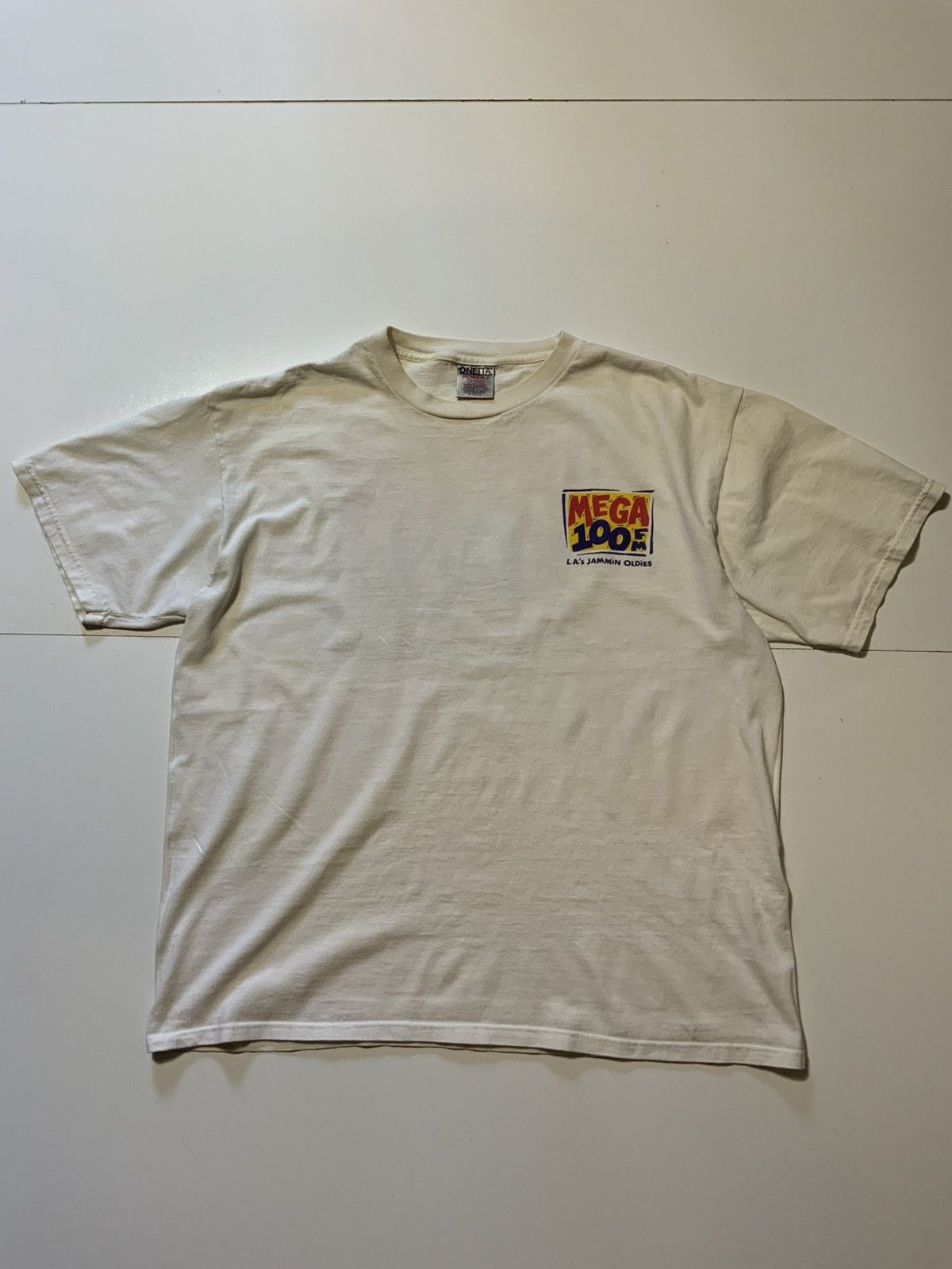 Vintage KCMG 100 FM Los Angeles Jammin Oldies Radio Station T-Shirt Size US XL / EU 56 / 4 - 2 Thumbnail