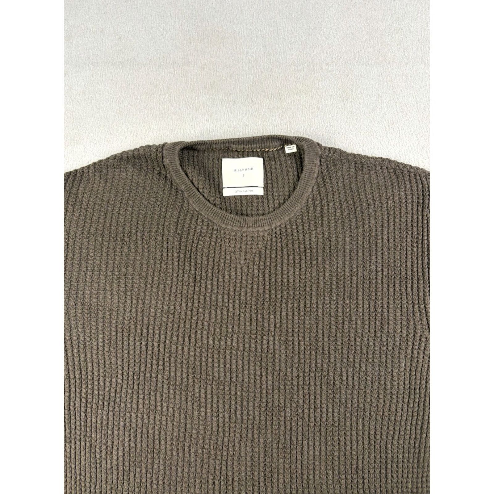 Billy Reid Billy Reid Shirt Men’s Small Green Mini Waffle Crew Cotton Cashmere Thermal Shirt Size US S / EU 44-46 / 1 - 2 Thumbnail