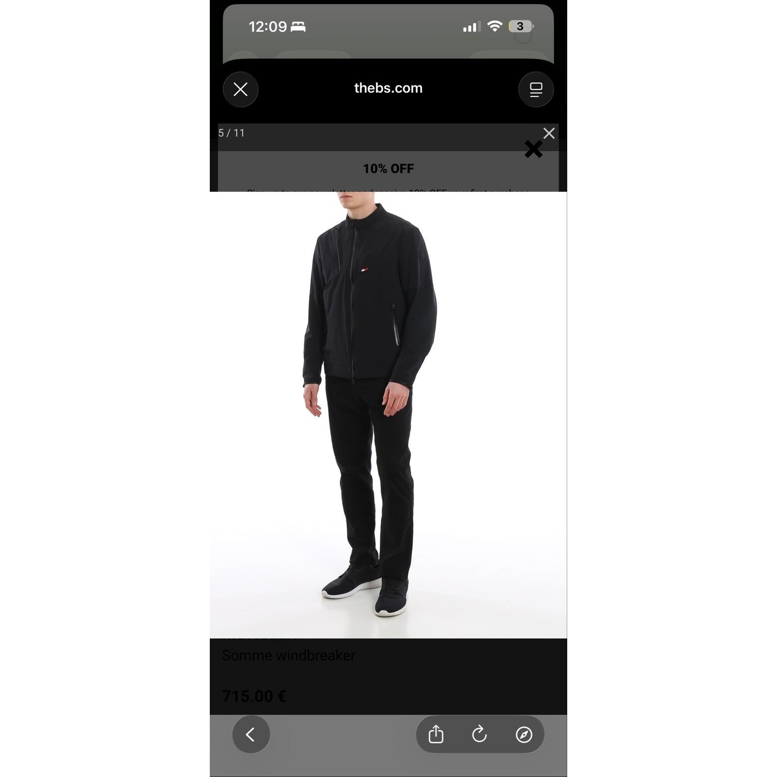 Moncler MONCLER Somme windbreaker Size US L / EU 52-54 / 3 - 8 Thumbnail