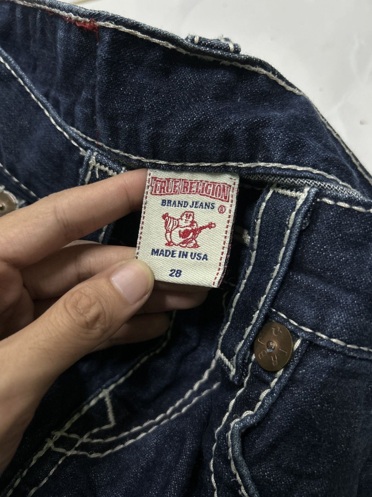 Japanese Brand × Kapital × True Religion Vtg TRUE RELIGION Flare denim Made In Usa Size US 30 / EU 46 - 12 Thumbnail
