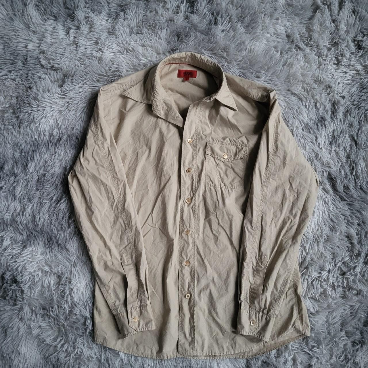 Hugo Boss Hugo Boss Men's Tan Shirt - Size L Size US L / EU 52-54 / 3 - 1 Thumbnail