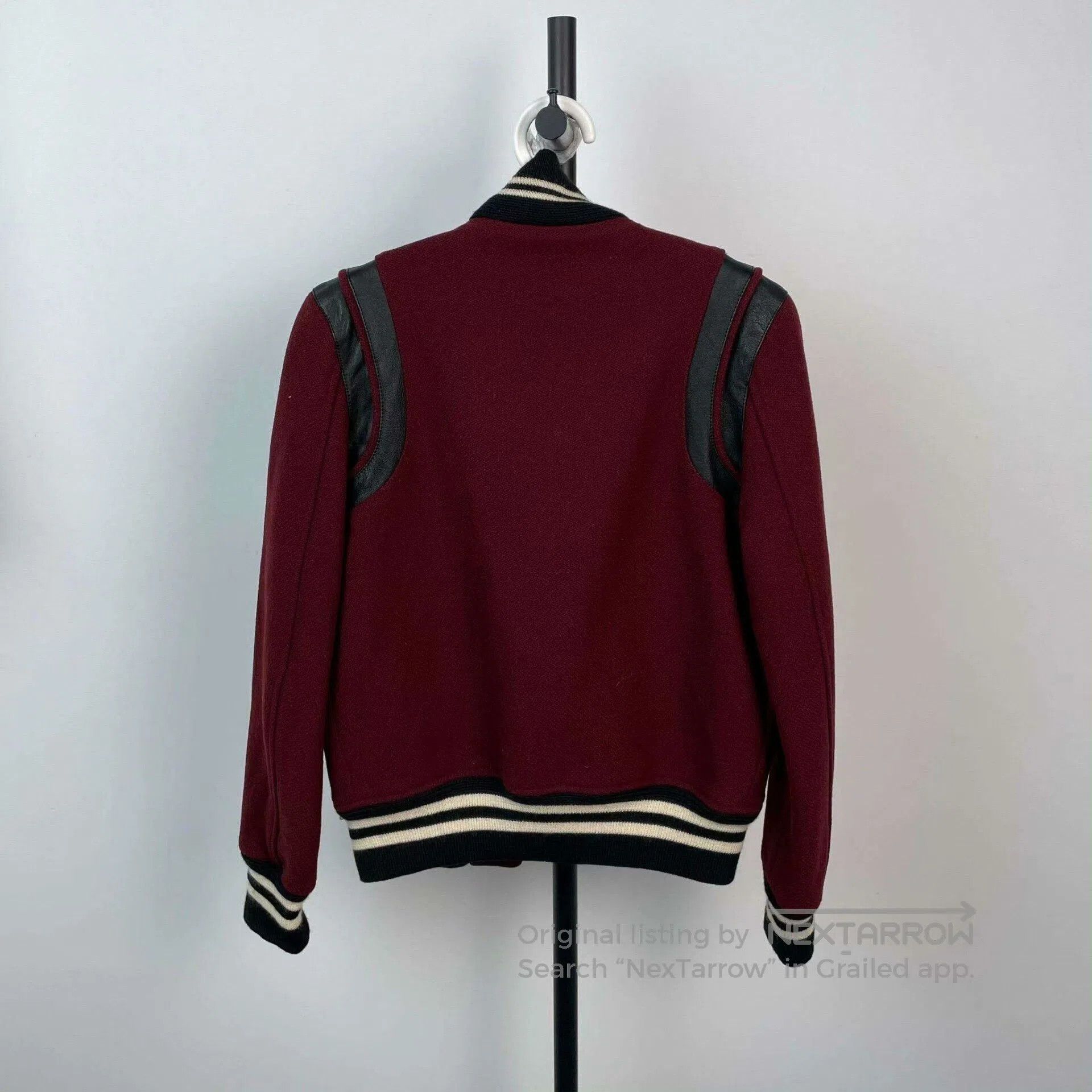 Saint Laurent Paris Saint Laurent Wool Leather Jacket 36. Size XS / US 0-2 / IT 36-38 - 2 Thumbnail