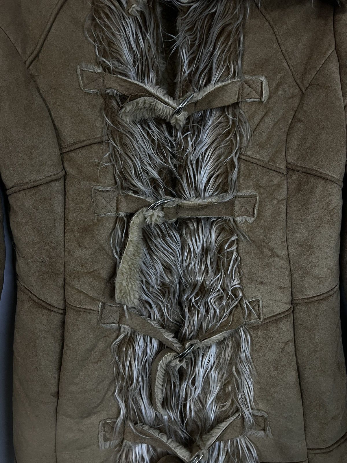 non Y2k brown afghan style coat fur s beige Size S / US 4 / IT 40 - 2 Thumbnail