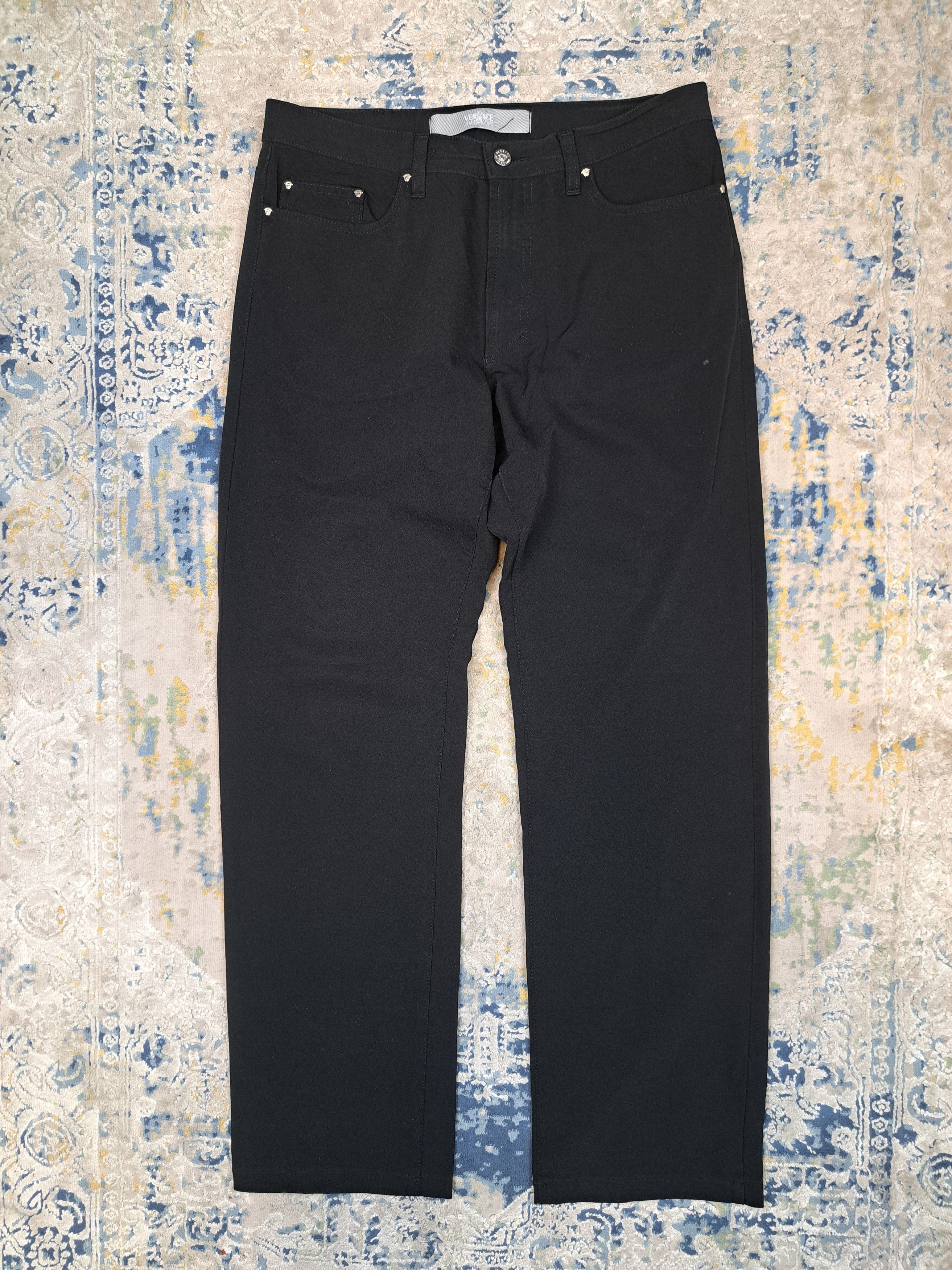 Versace Versace Straight Fit Wide Leg Suit Pants Medusa Head Luxury Size US 36 / EU 52 - 4 Thumbnail