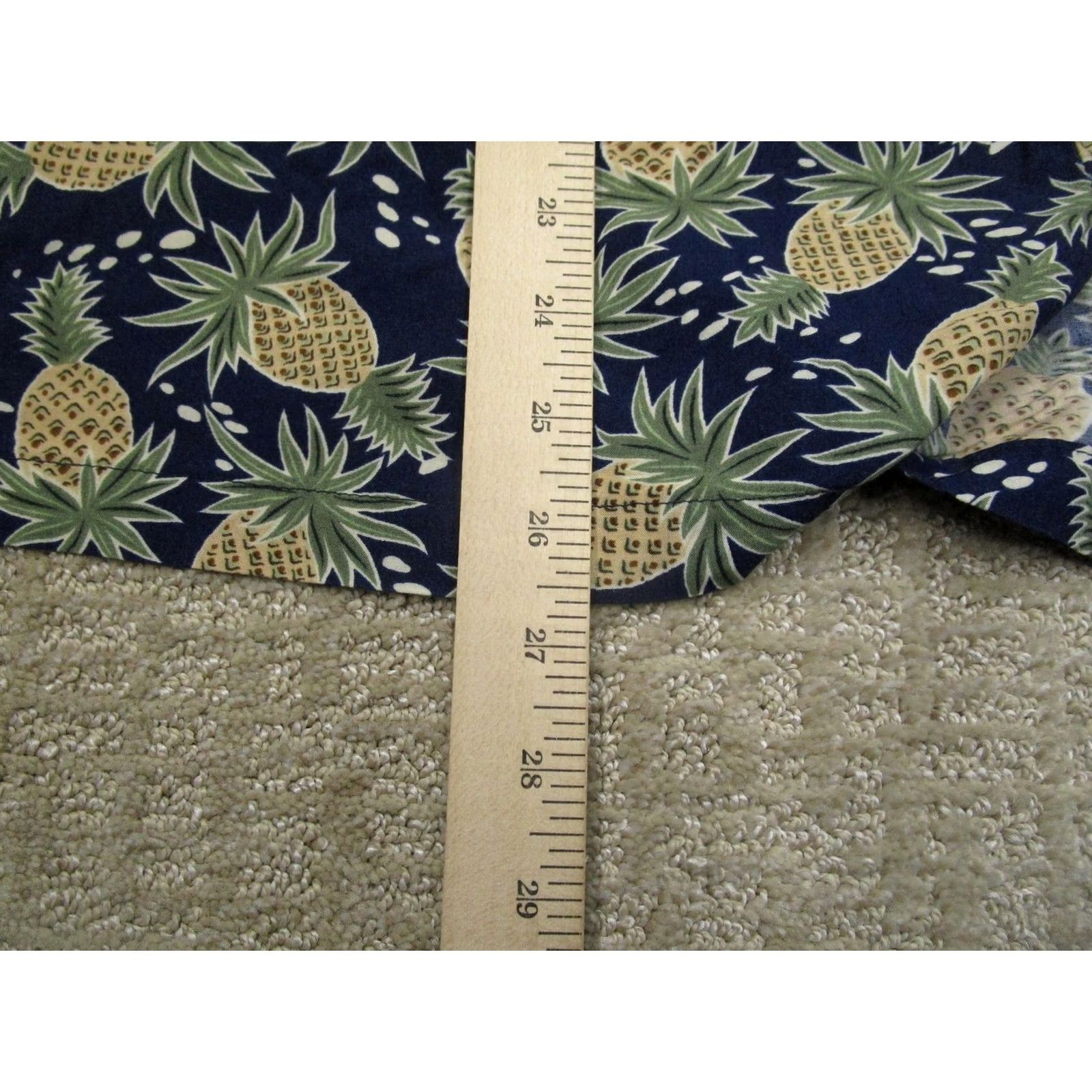 Tori Richard Tori Richard Shirt Men Medium Blue Pineapple Hawaiian Aloha Tropical Button-Up Size US M / EU 48-50 / 2 - 6 Thumbnail