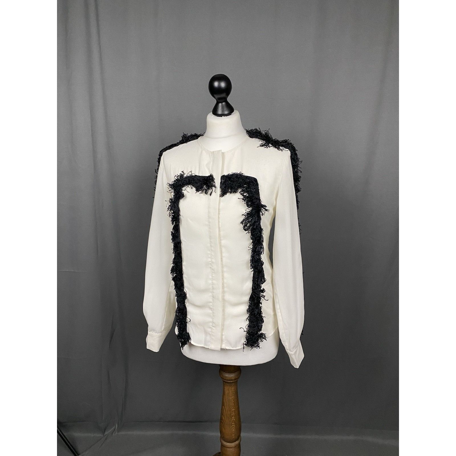 Chloe Chloe Vintage Lace Women's White Longsleeve Silk Shirt Size Size XS / US 0-2 / IT 36-38 - 4 Thumbnail
