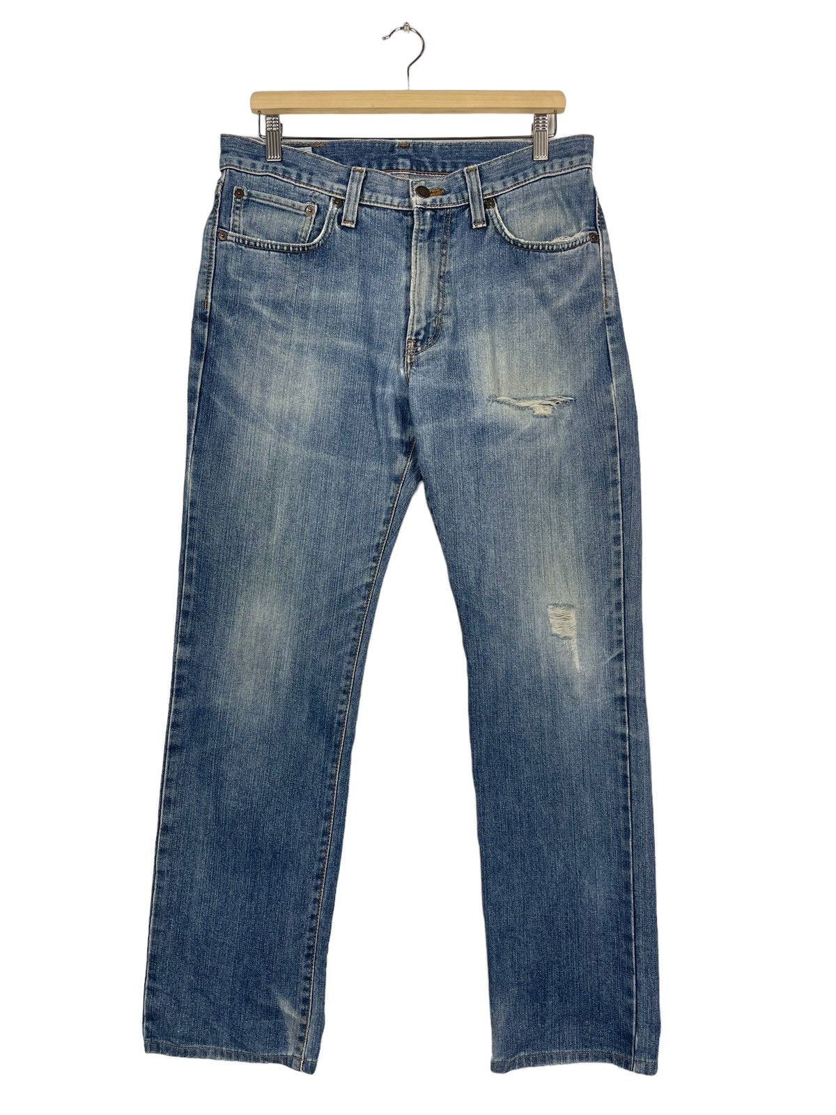 Edwin Vintage Edwin 402 Made In Japan Distressed Jeans Size US 33 - 1 Thumbnail