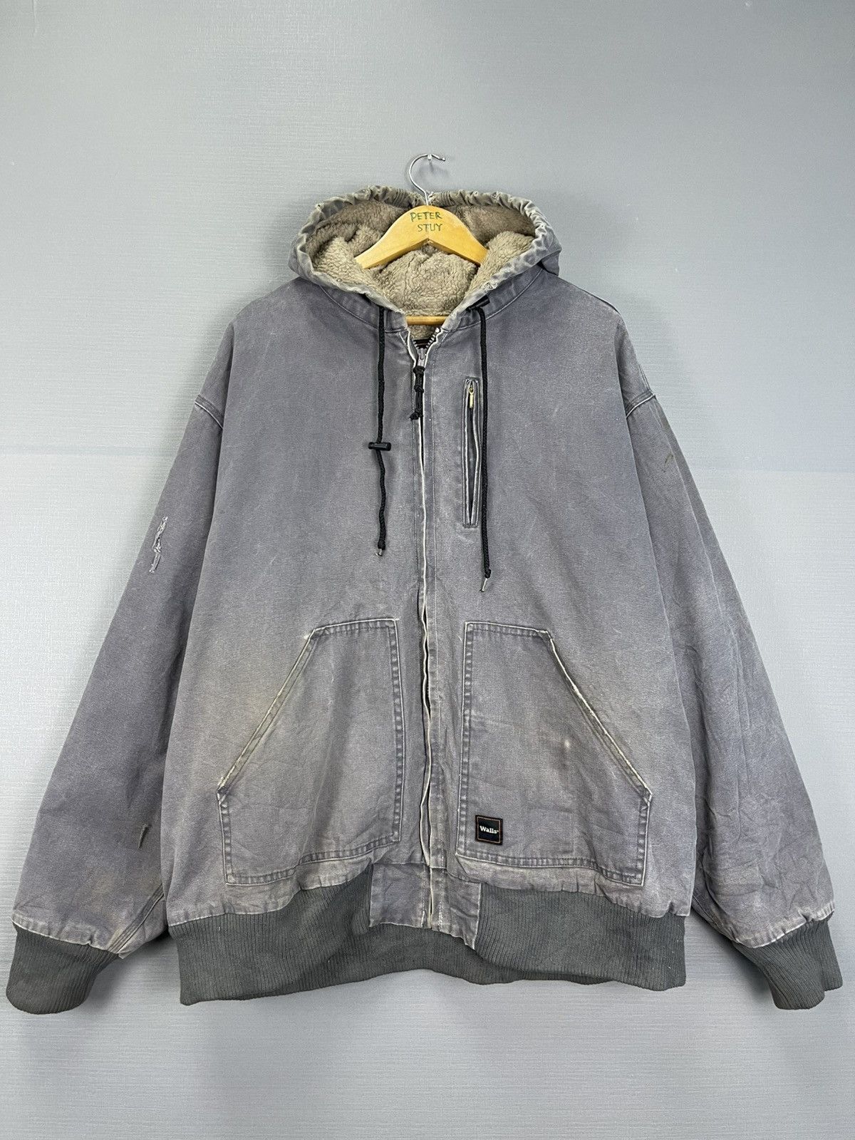 Vintage Vintage Walls Chore Fleece Jacket Size US XXL / EU 58 / 5 - 2 Thumbnail