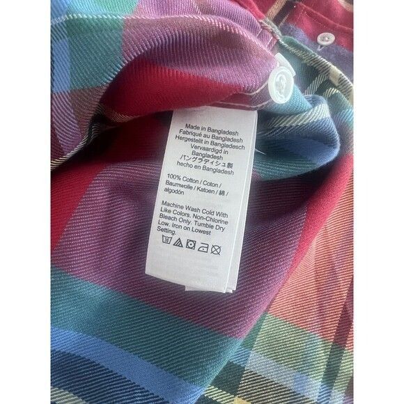 Designer J. Crew Mens Plaid Flannel Shirt Long Sleeve Button-Up Multi Size US M / EU 48-50 / 2 - 5 Thumbnail