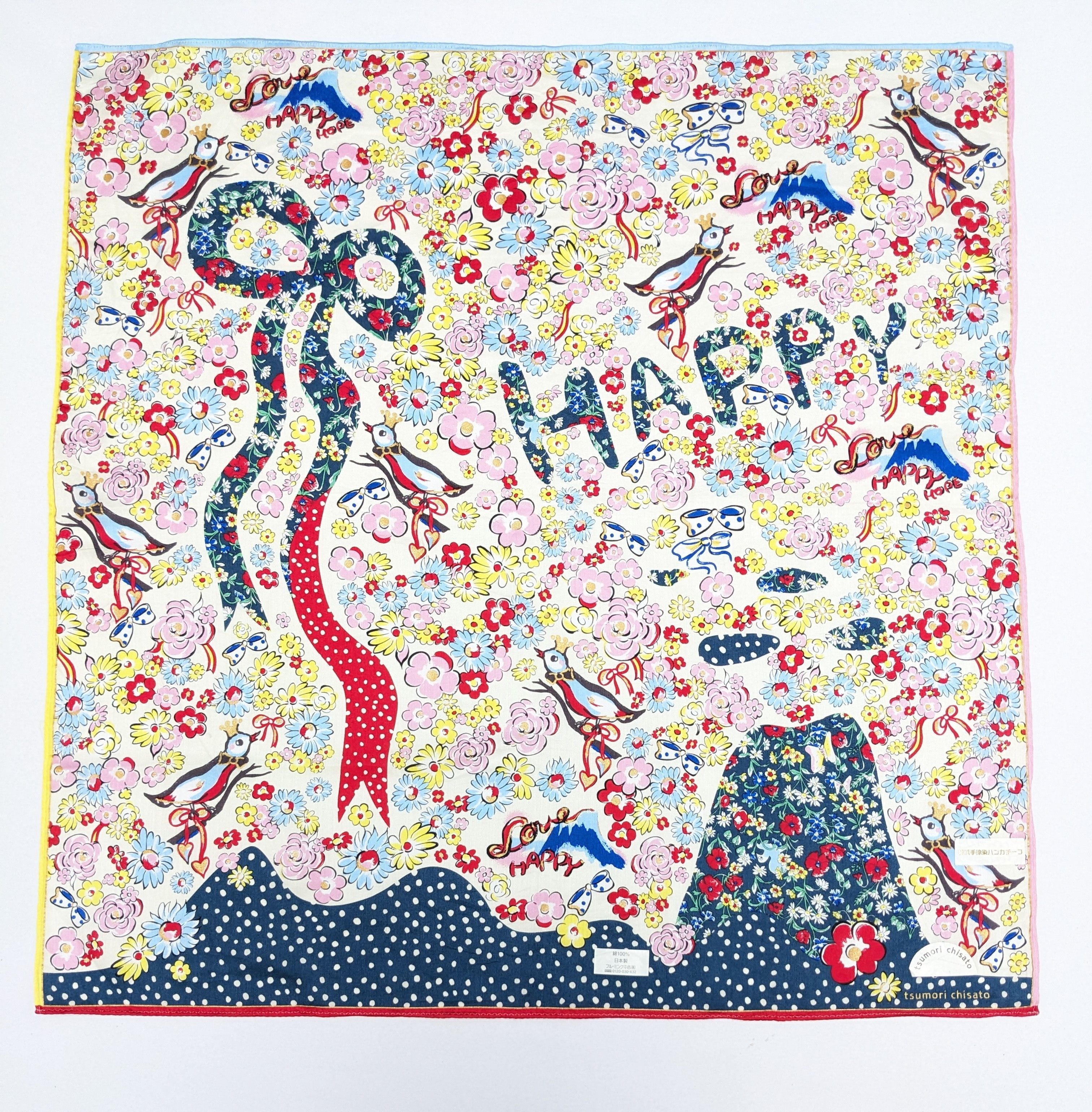 Tsumori Chisato Tsumori Chisato Mount Fuji Love Happy Bird Floral Size ONE SIZE - 4 Thumbnail