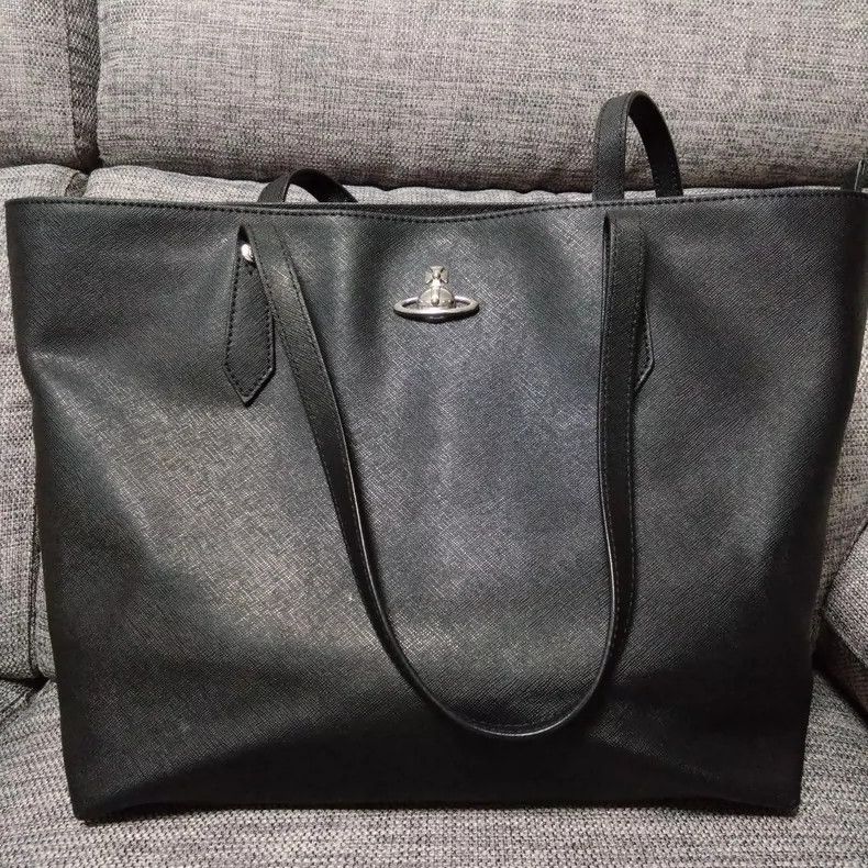 Vivienne Westwood Vivienne Westwood size os Black leather tote bag Size ONE SIZE - 1 Thumbnail