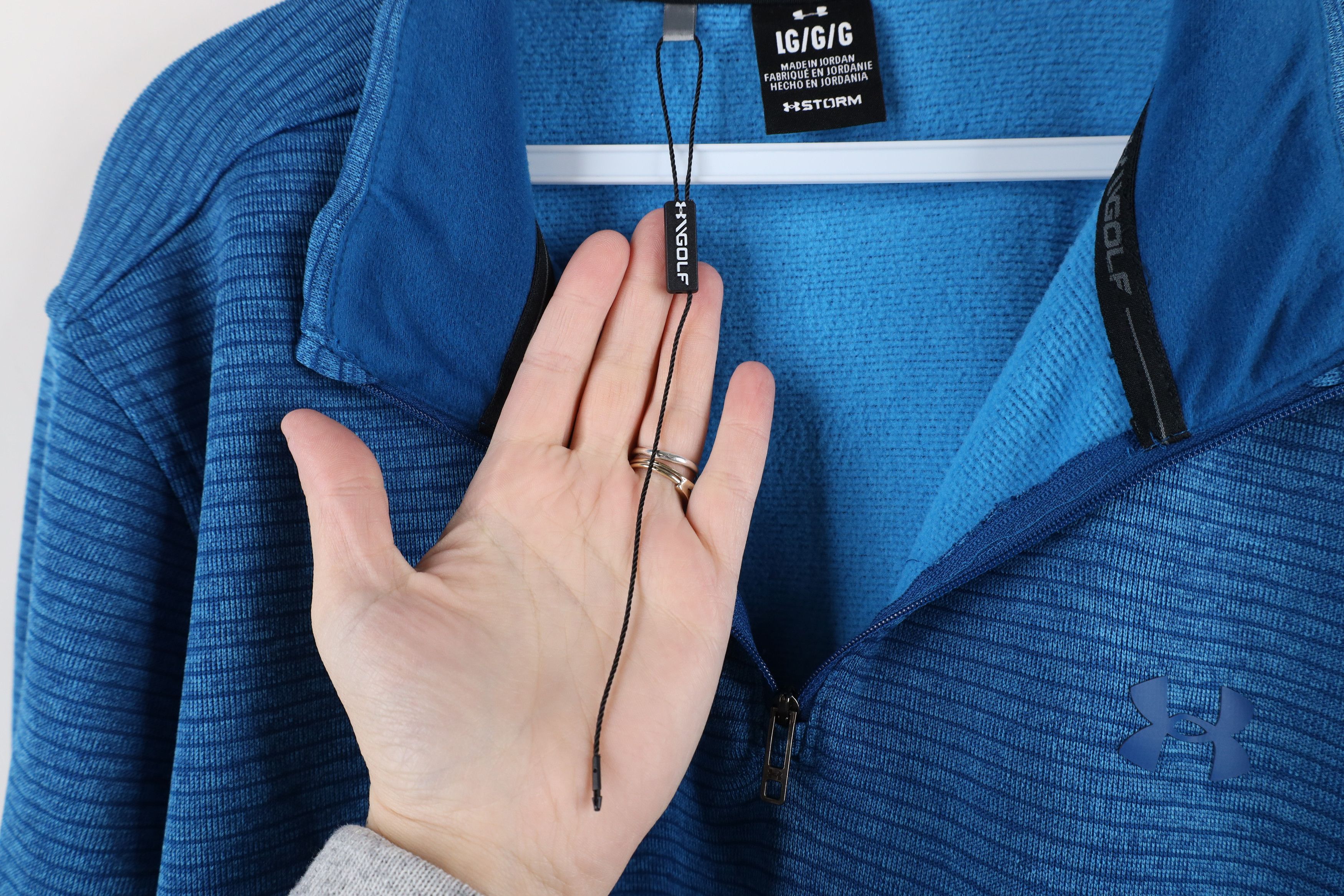 Under Armour × Vintage New Under Armour Golf Half Zip Pullover Sweatshirt Blue Size US L / EU 52-54 / 3 - 5 Thumbnail