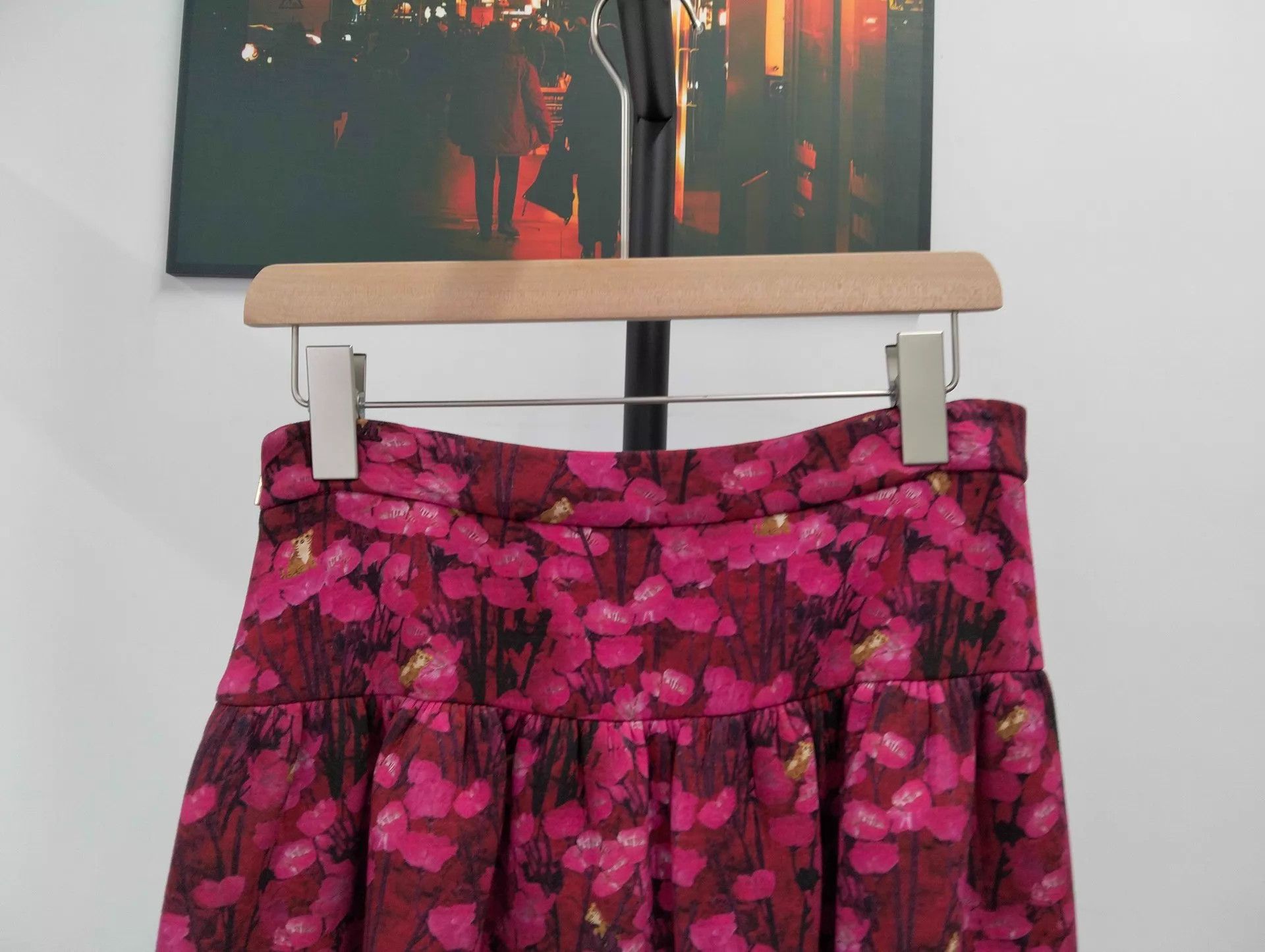 Max Mara MaxMara women's floral runway mainline skirt 170 Size 30" / US 8 / IT 44 - 6 Thumbnail